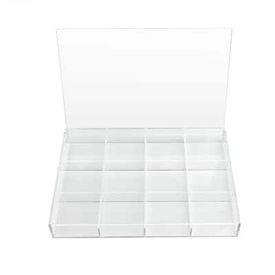 Acrylic Clear Compartment Storage Box / Small