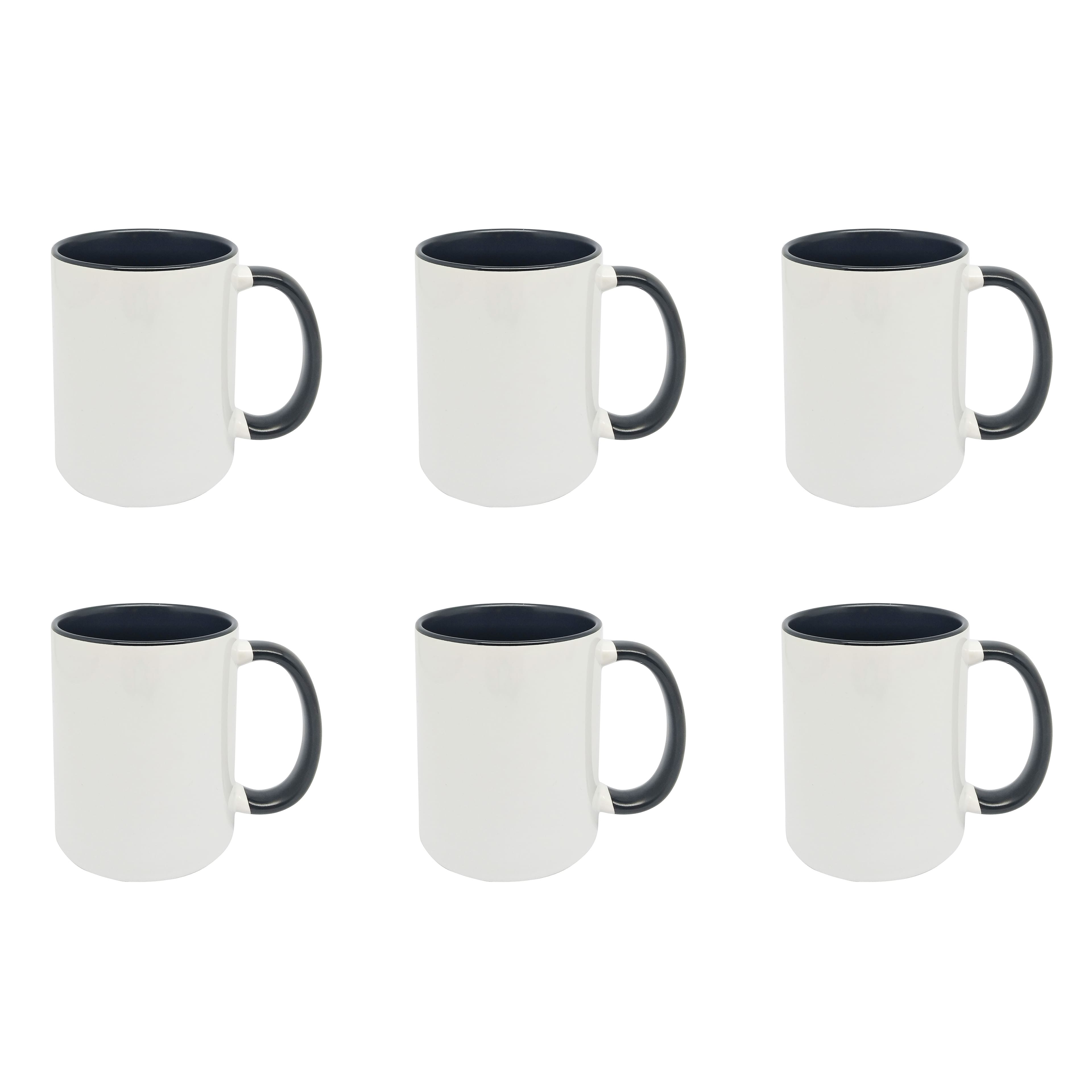 6 Packs: 6 ct. (36 total) 11.8oz. 2-Tone Ceramic Sublimation Mugs by Make Market®
