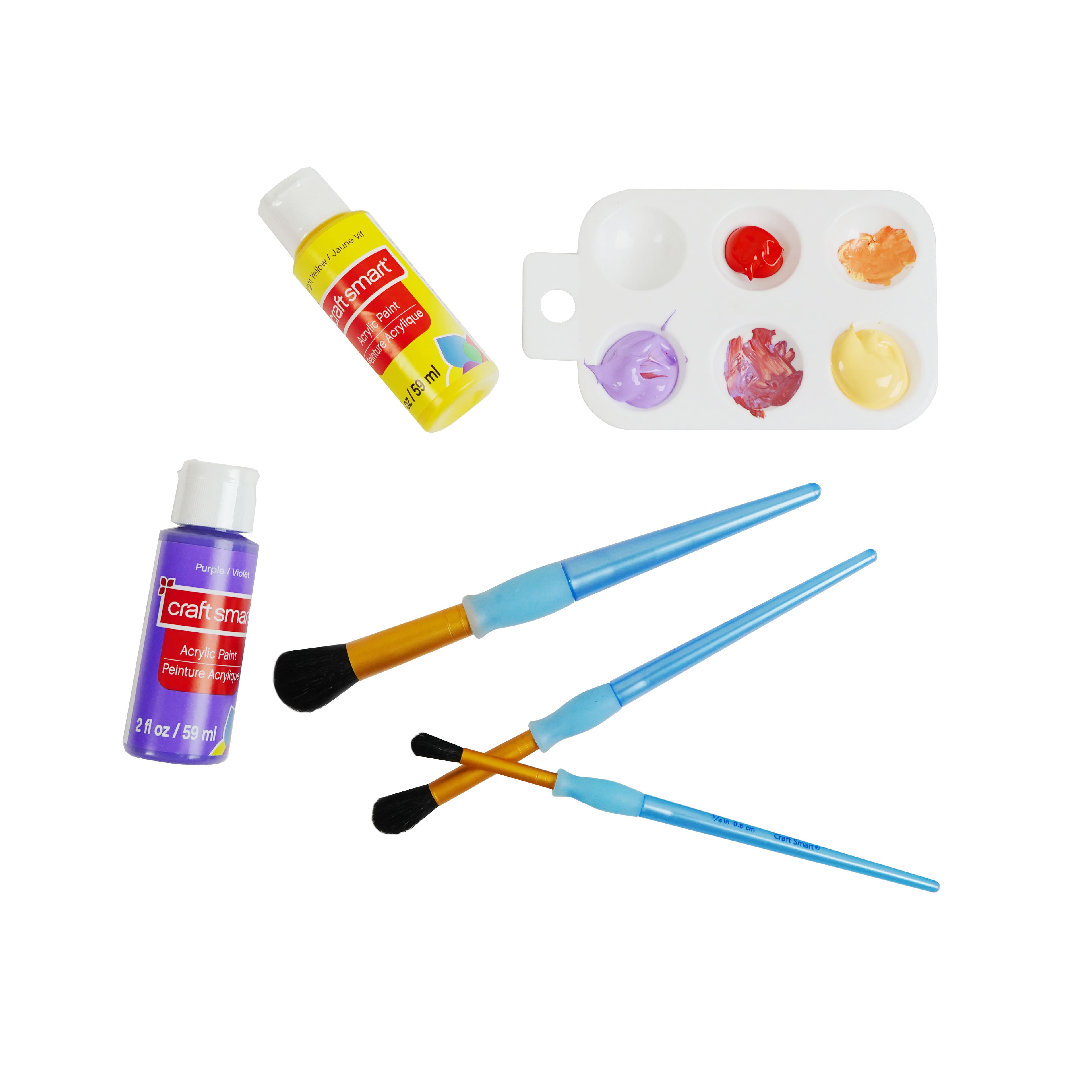 Multi-Purpose 3 Piece Synthetic Mop Brush Set by Craft Smart&#xAE;