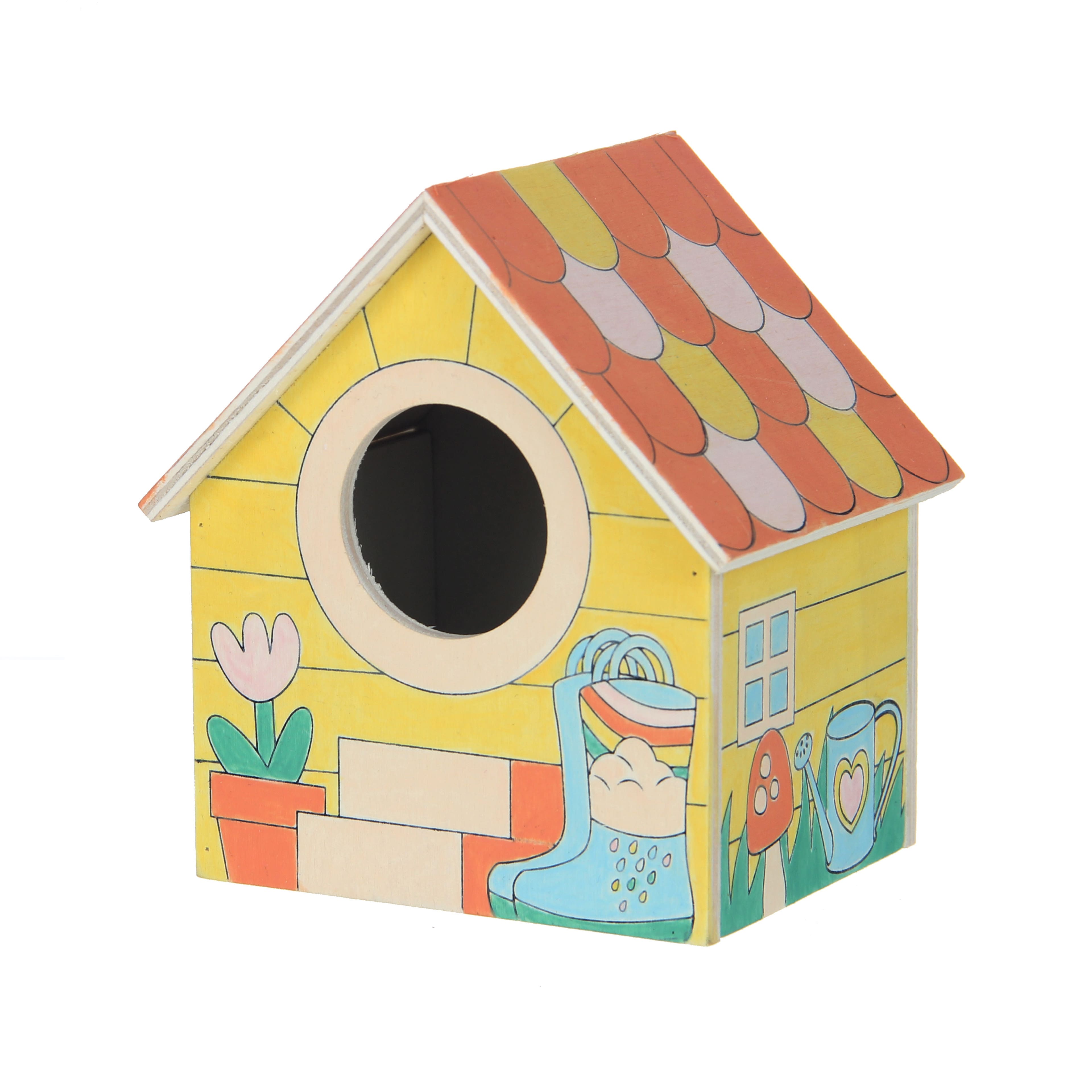 Wood Rainboots Birdhouse Kit by Creatology&#x2122;