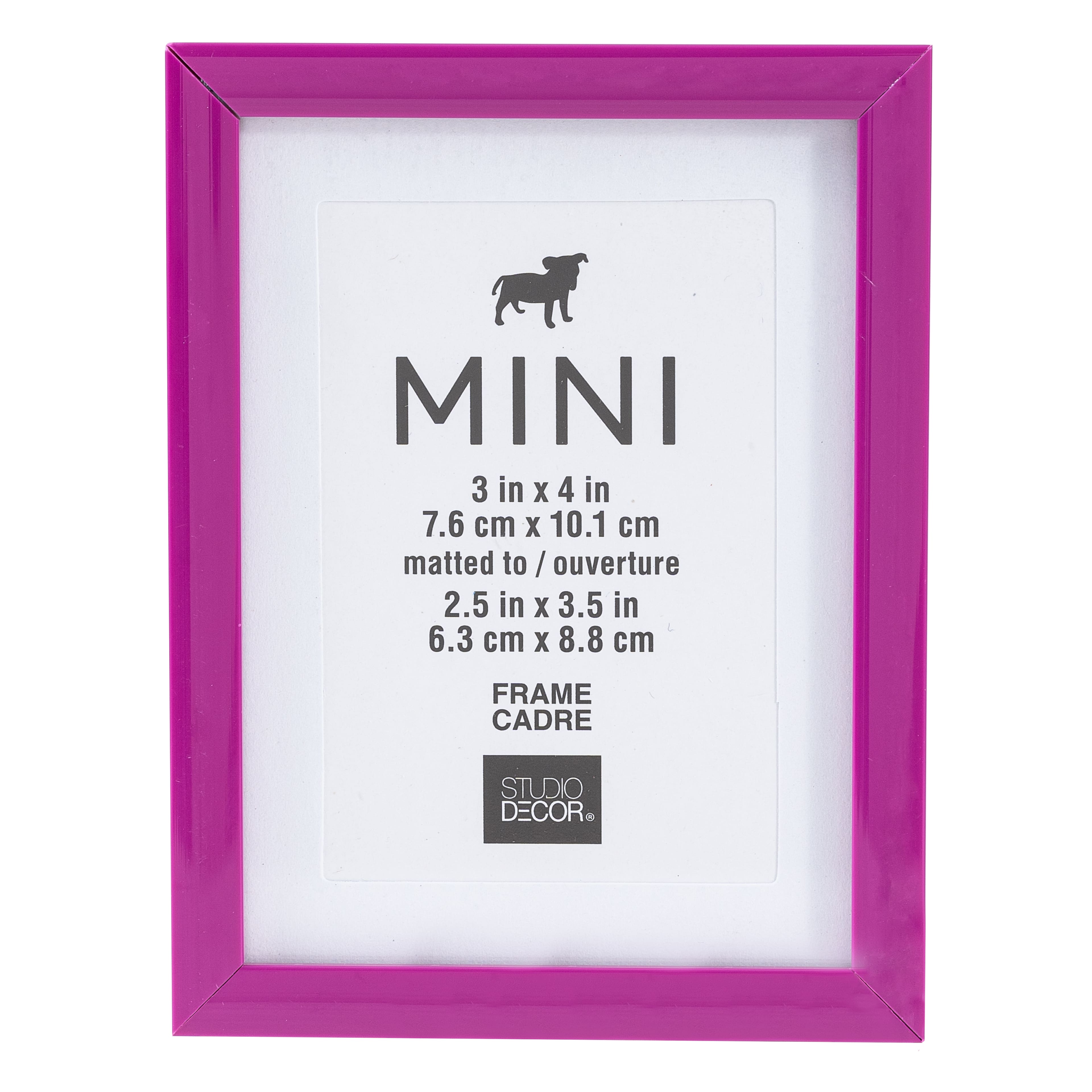 24 Pack: Mini Magenta Frame with Mat by Studio Décor®