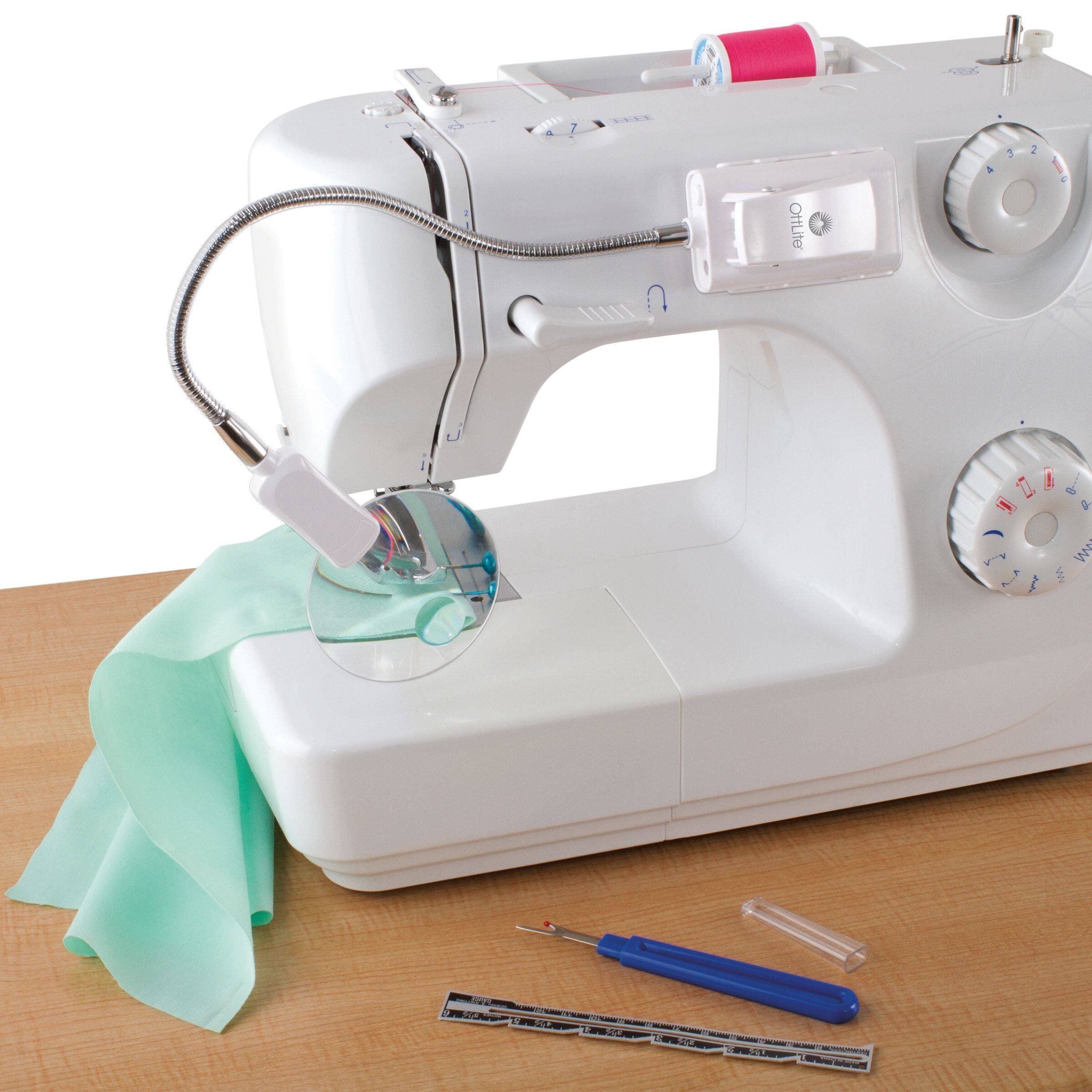 OttLite White 2-in-1 LED Sewing Machine Light