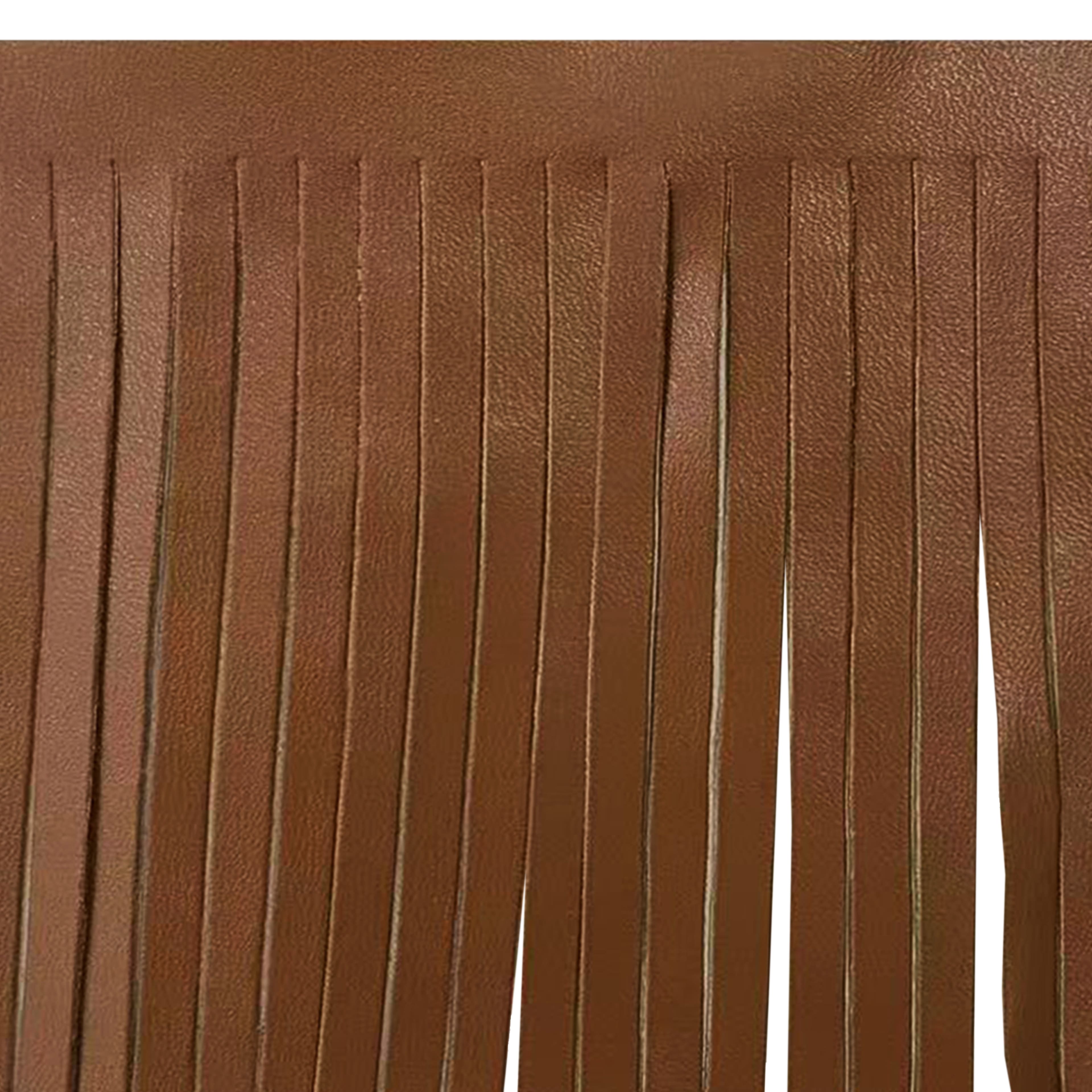 4&#x22; Faux Leather Fringe Trim by Celebrate It&#xAE;