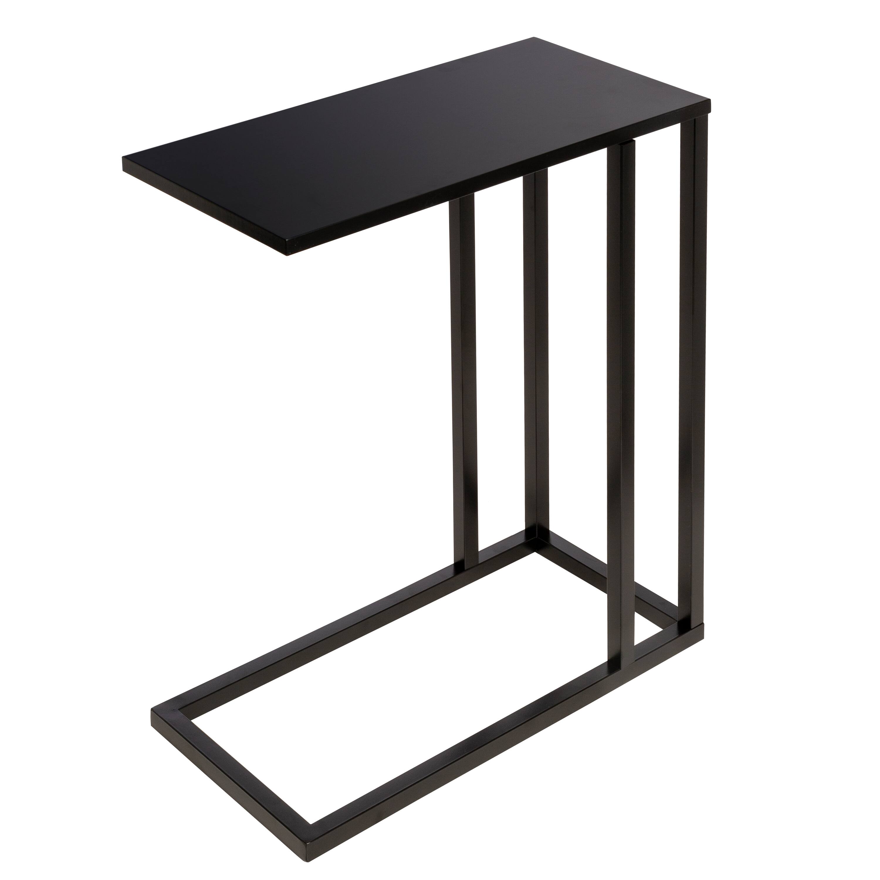Honey Can Do 24" Black C End Table