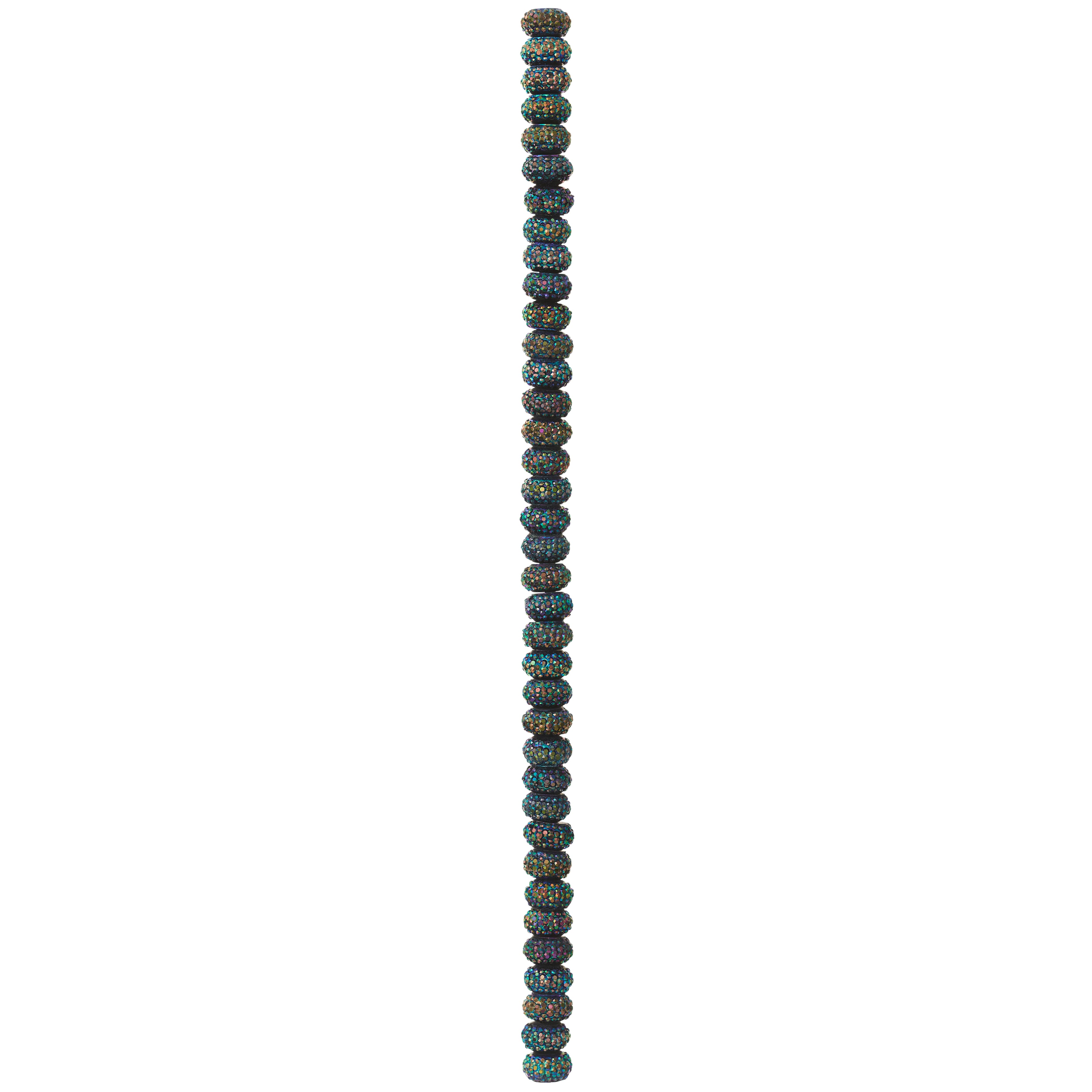 Purple Resin Rondelle Beads, 8mm by Bead Landing&#x2122;