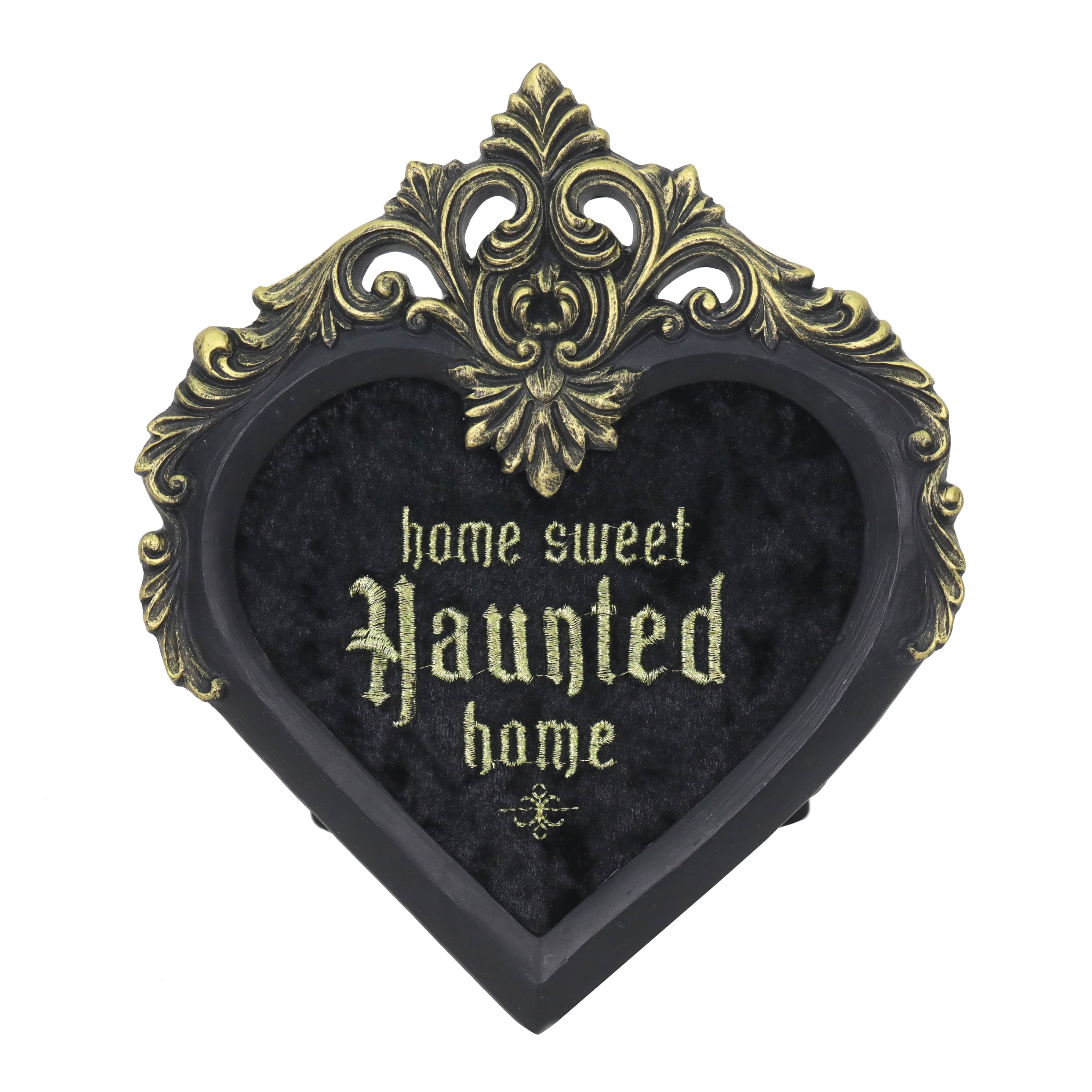 8.25" Black Home Sweet Haunted Home Framed Tabletop Sign by Ashland® 