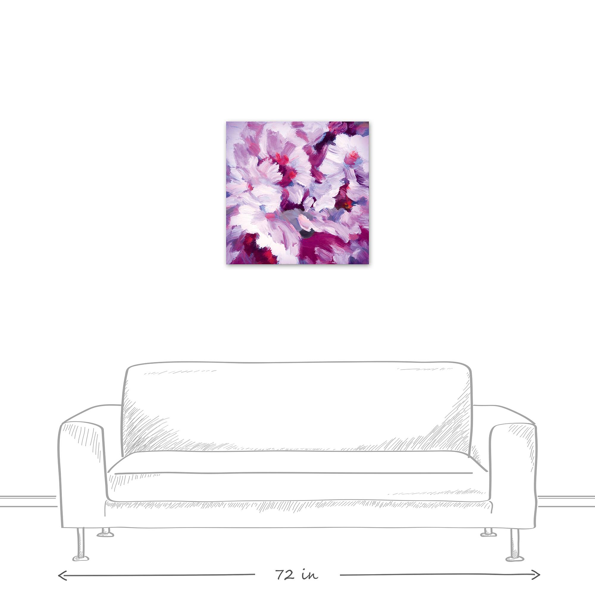 Lilac Florals 24&#x22; x 24&#x22; Canvas Wall Art