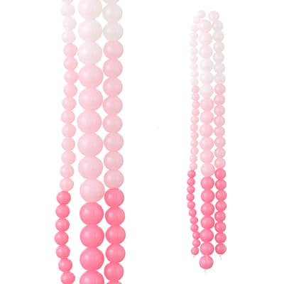Pink Ombre Glass Round Beads by Bead Landing™ image