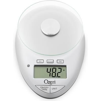 Ozeri Touch III Crystal Rose 22lb. Baker's Kitchen Scale with