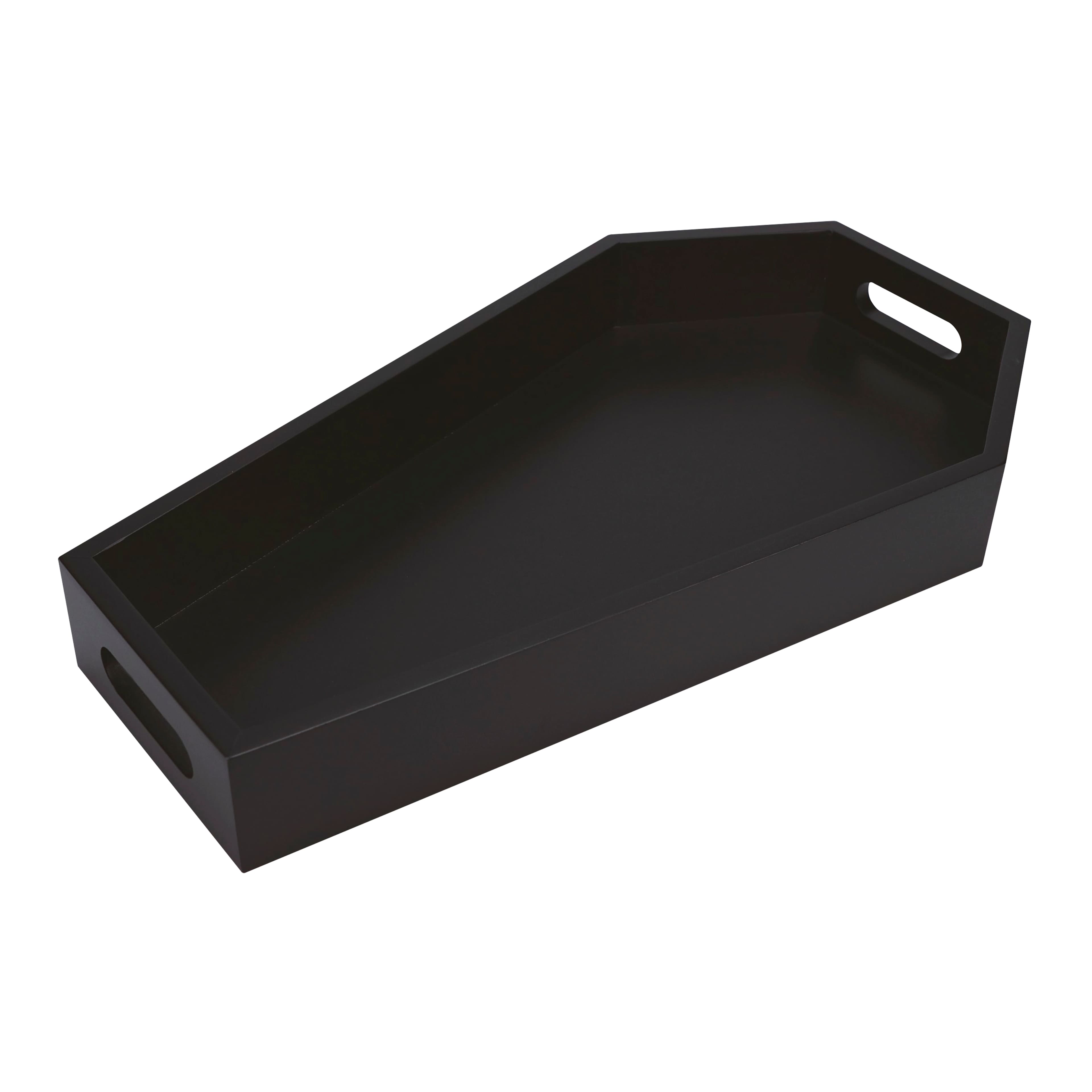 15&#x22; Black Coffin Serving Tray by Makery&#x2122;