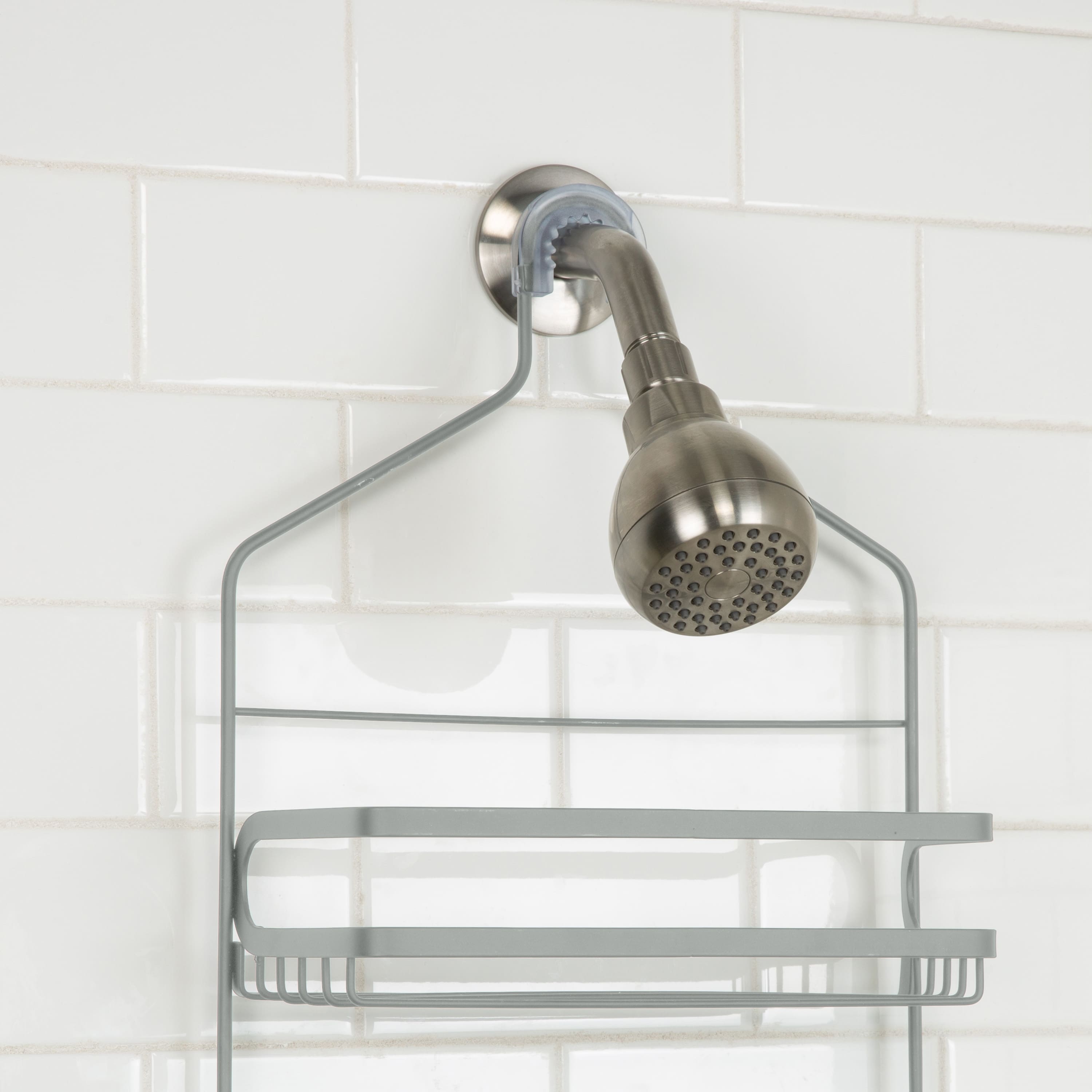 Bath Bliss Cottage Collection Gray Deluxe Shower Caddy