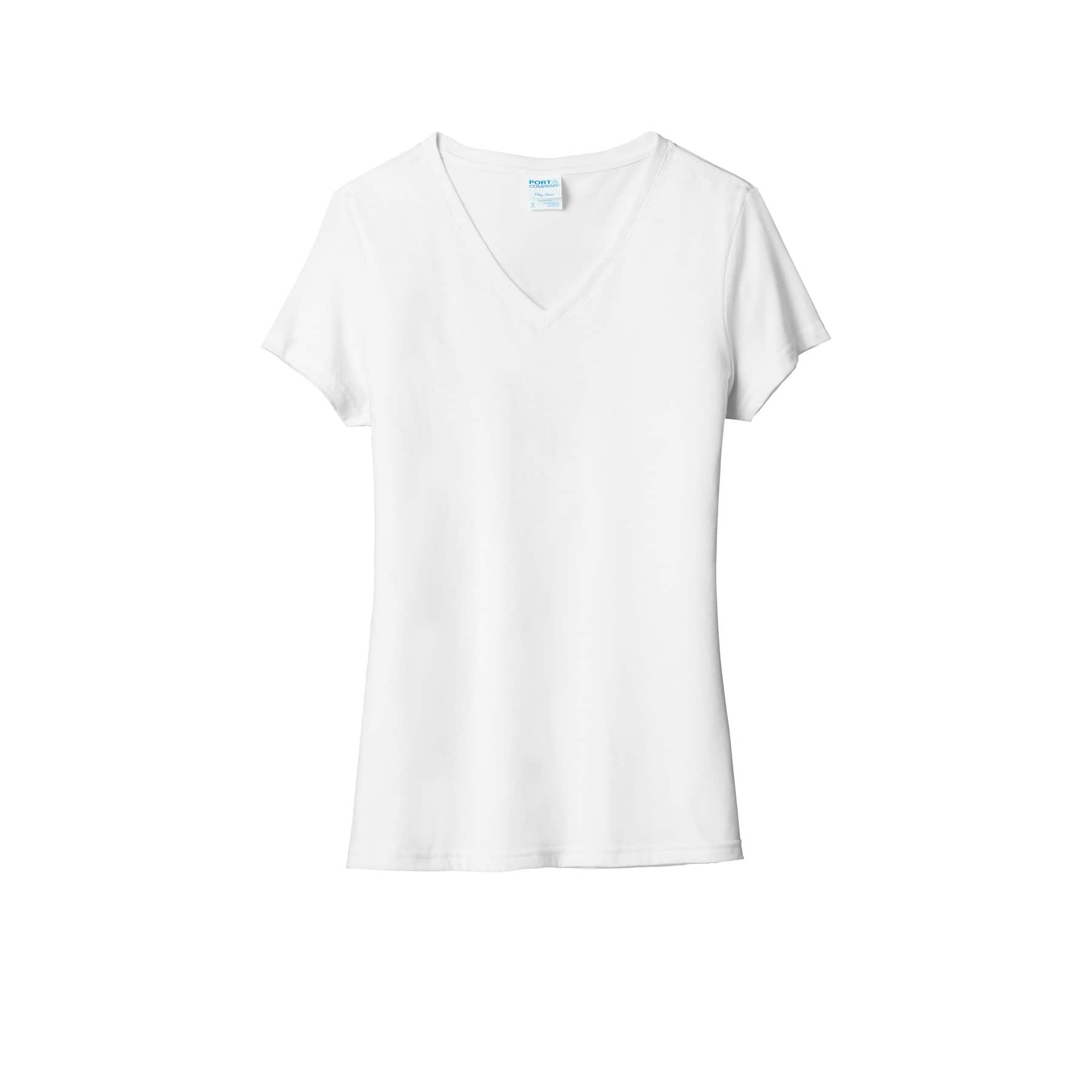 Ultrasoft V-Neck Tee White