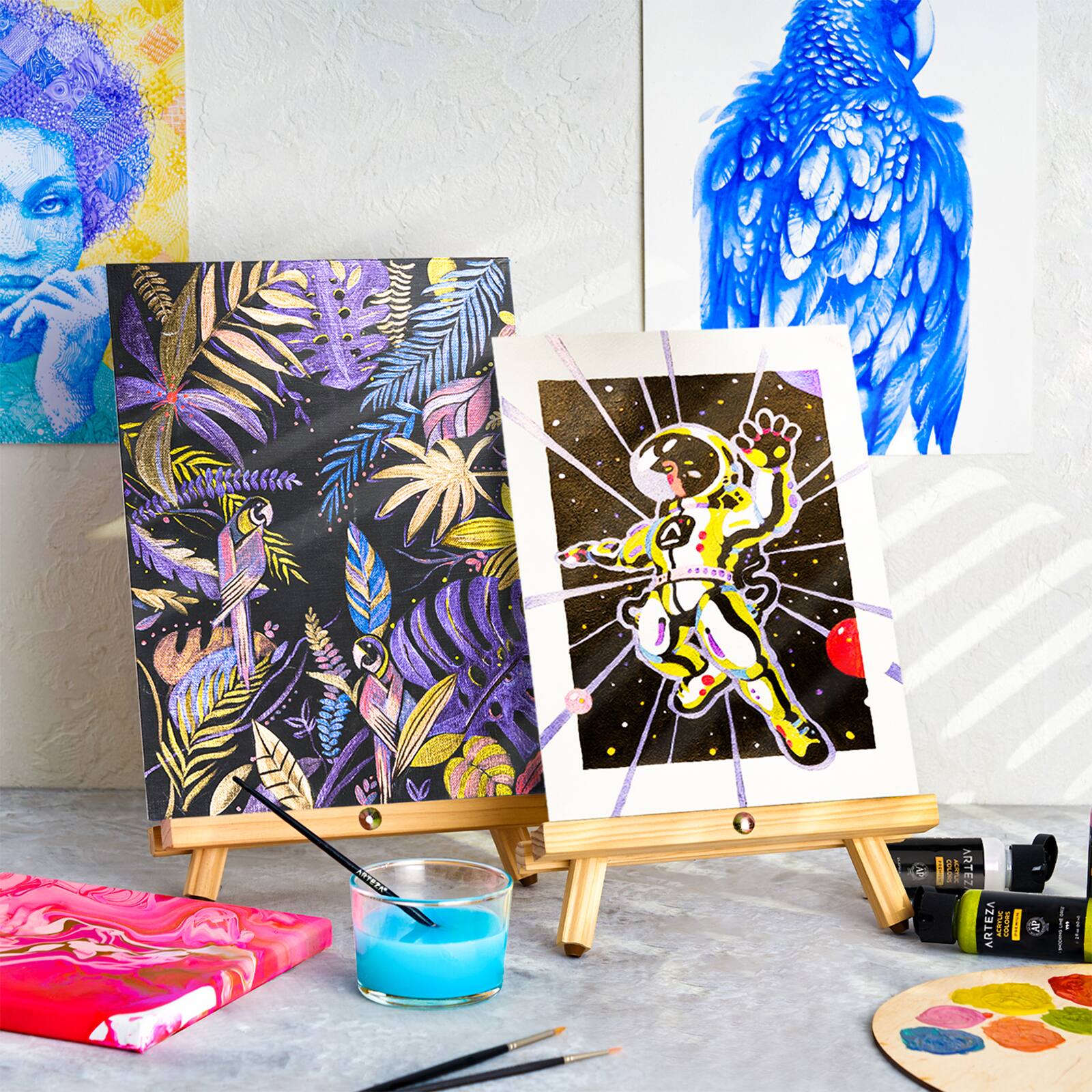 Arteza® 10 Color Iridescent Acrylic Paint Set