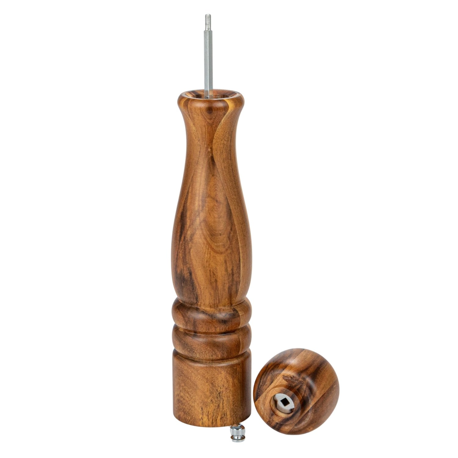 11.5&#x22; Natural Acacia Wood Salt &#x26; Pepper Mill