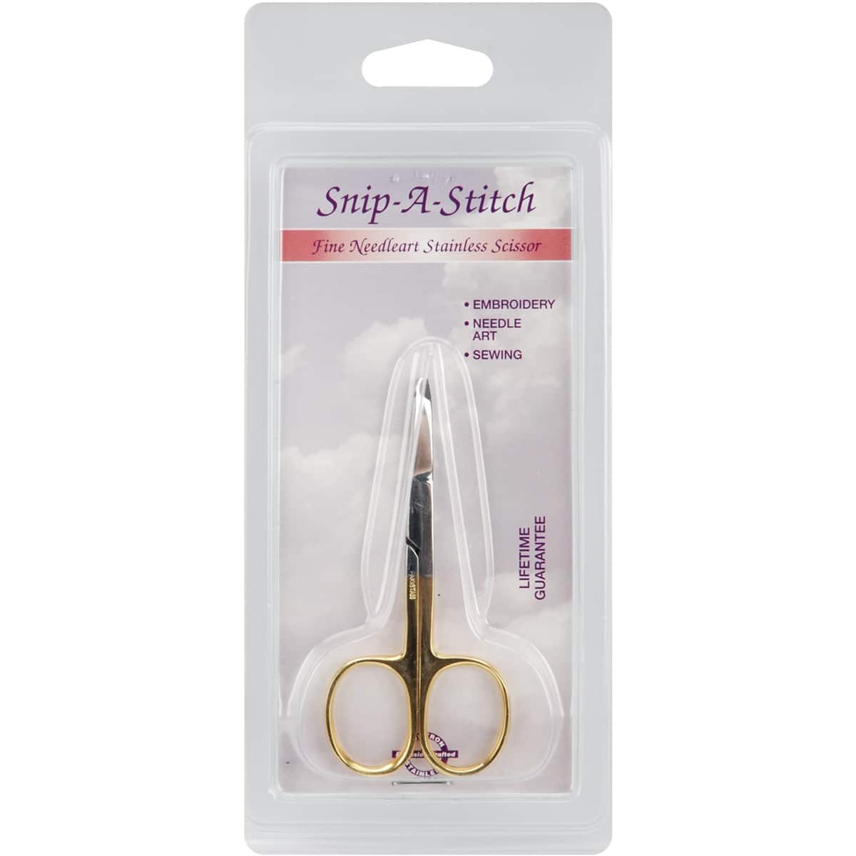 Tool Tron 3.5&#x22; Gold-Plated Snip-A-Stitch Scissors