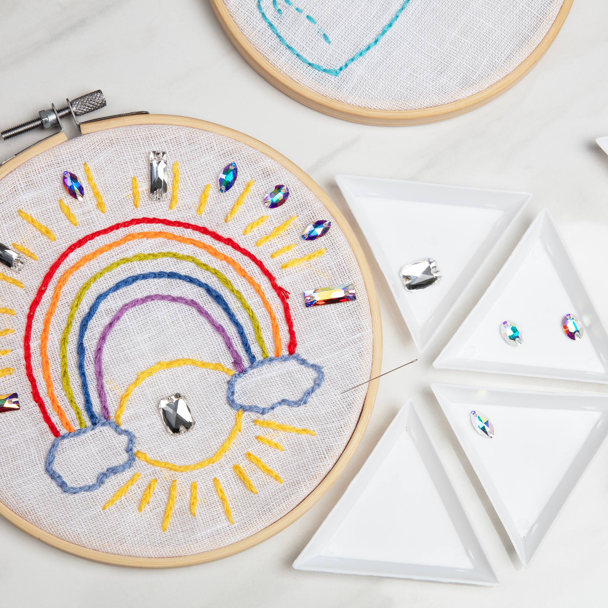 14mm Crystal Emerald Cut Sew-On Austrian Crystals by Bead Landing™, 2ct.