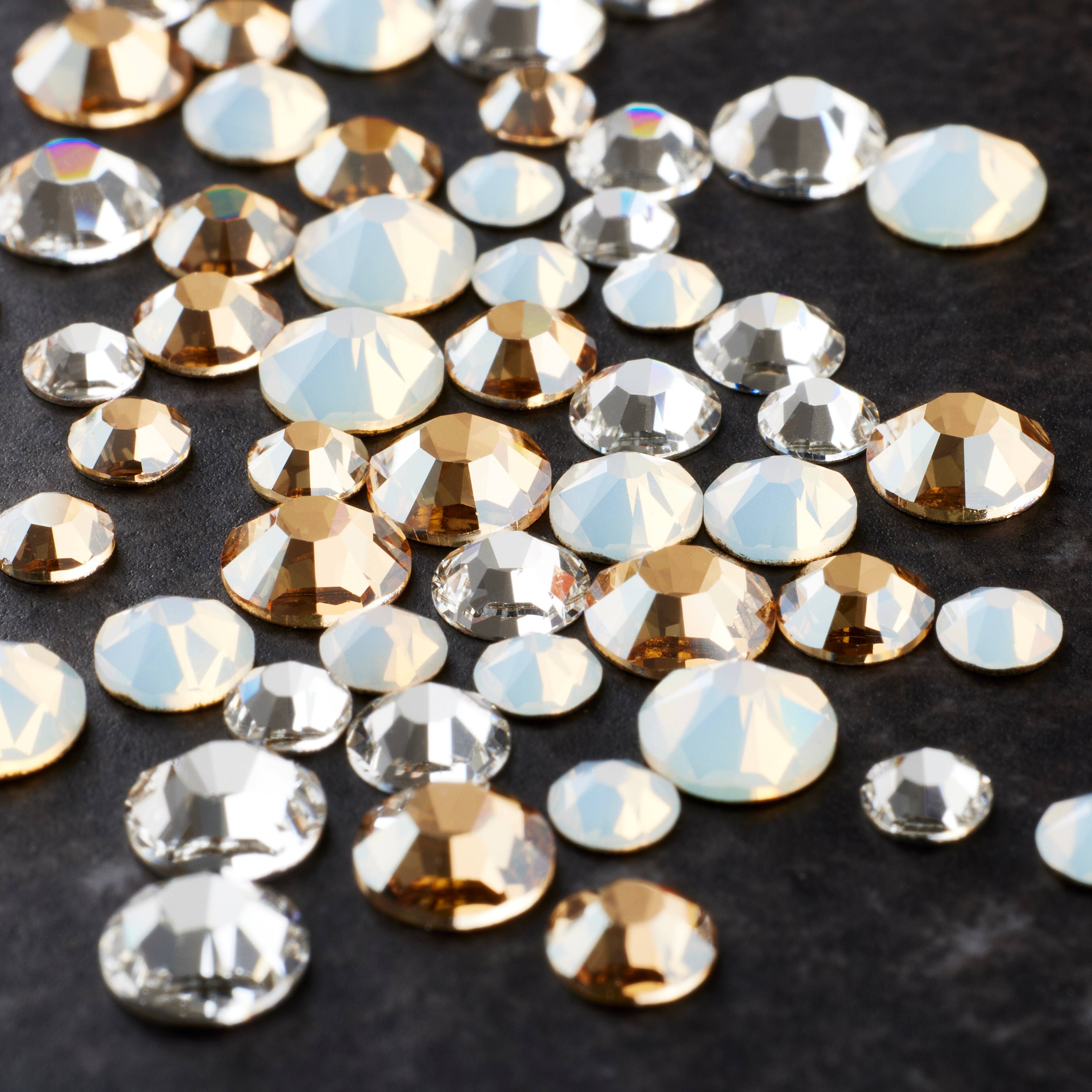 Crystal Radiance White Ombre Flatback Austrian Crystals by Bead Landing™ Flatback Crystals