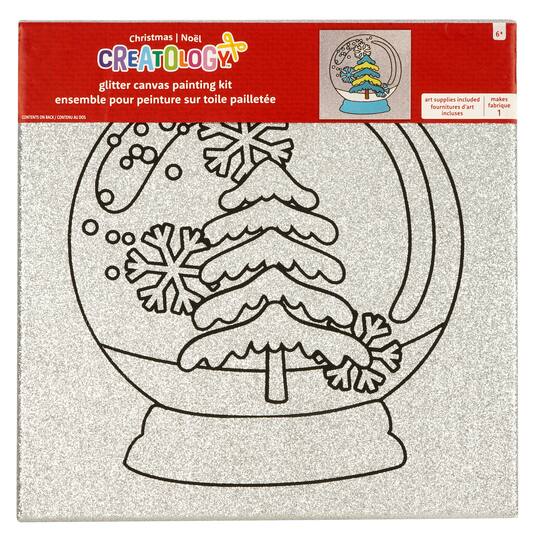 Snow globes: kits, photo, souvenir, gift Silver Glitter Snow Globe Canvas Painting Kit by Creatology™ | Michaels