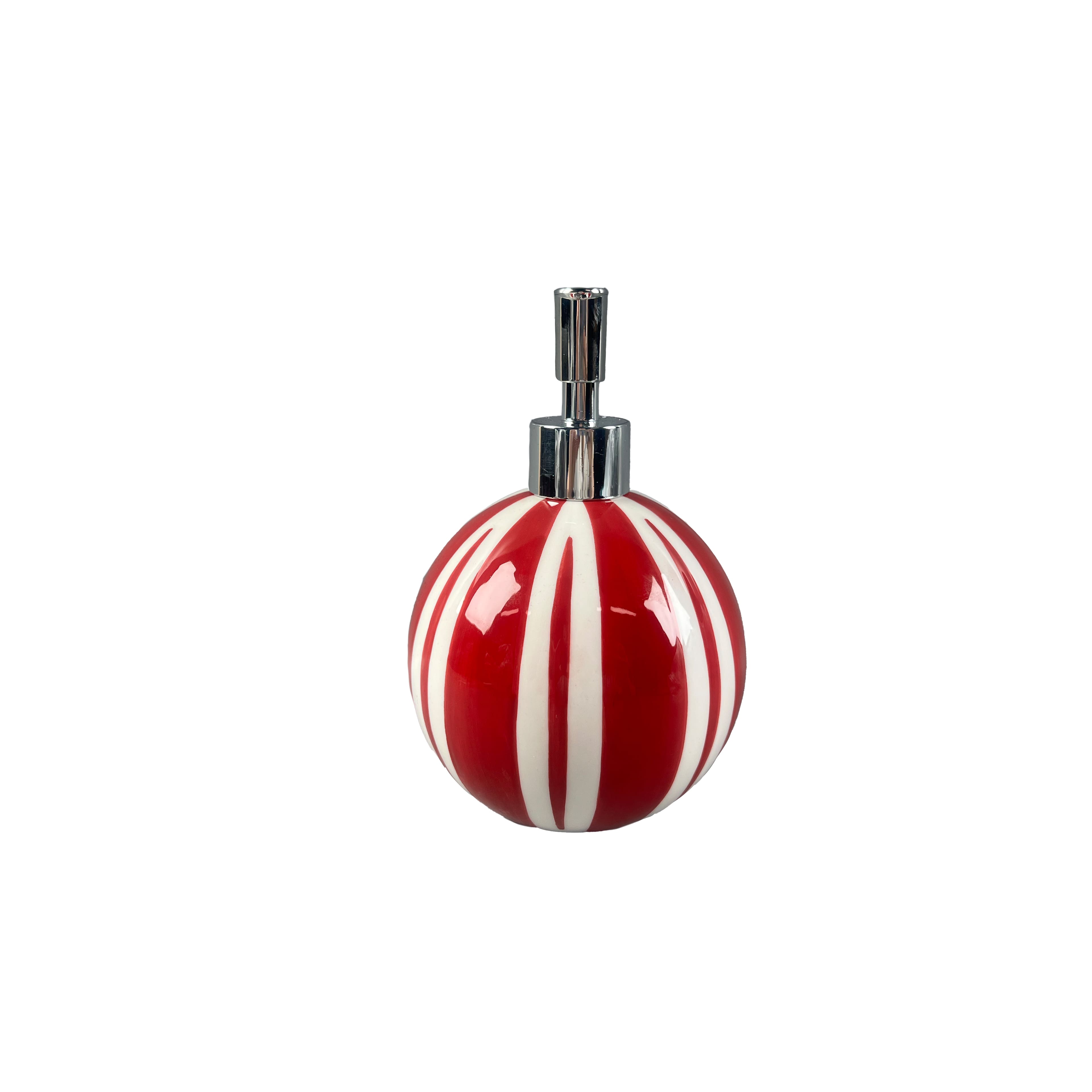 20.2oz. Red &#x26; White Ceramic Soap Dispenser by Ashland&#xAE;