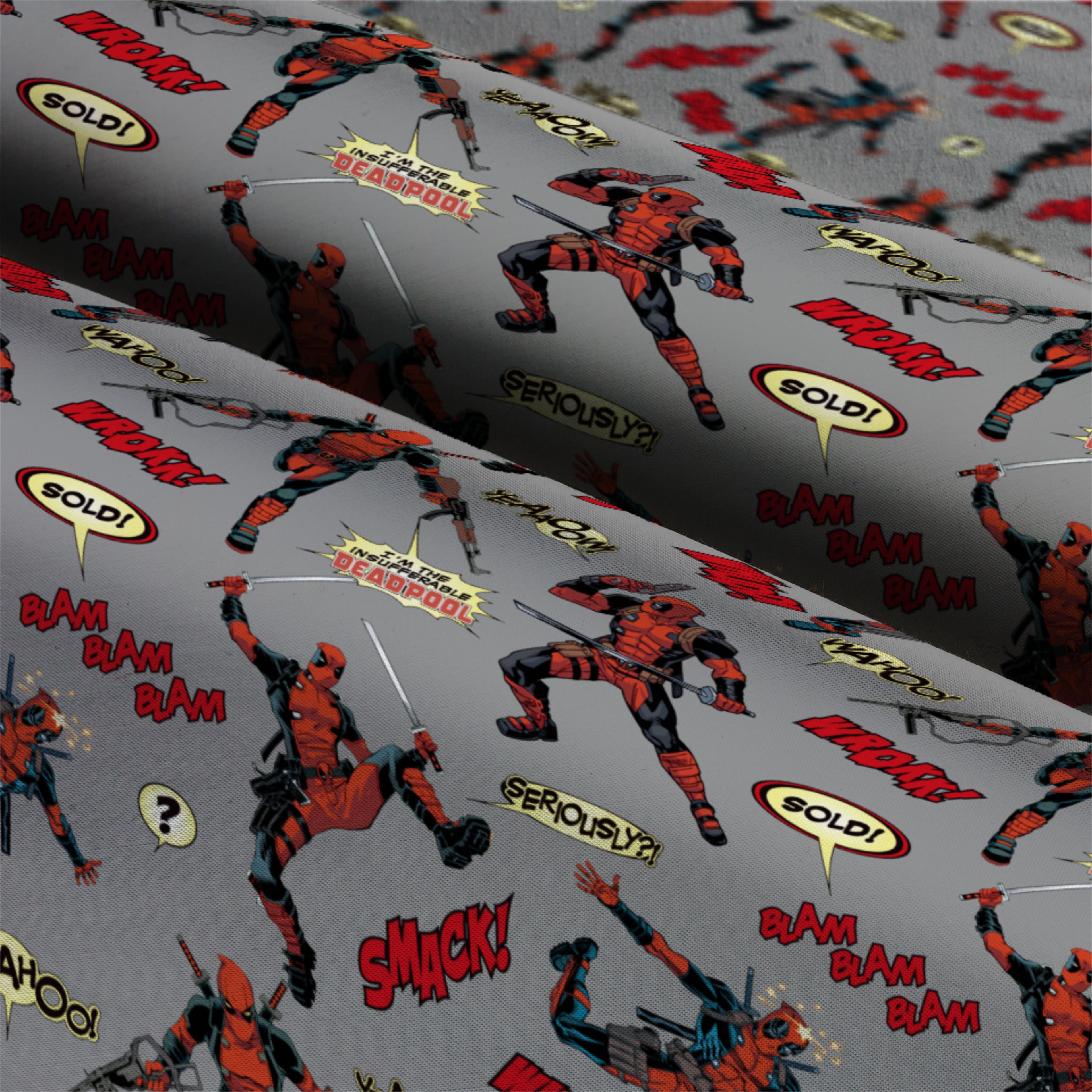 Marvel® Deadpool Packed Cotton Fabric