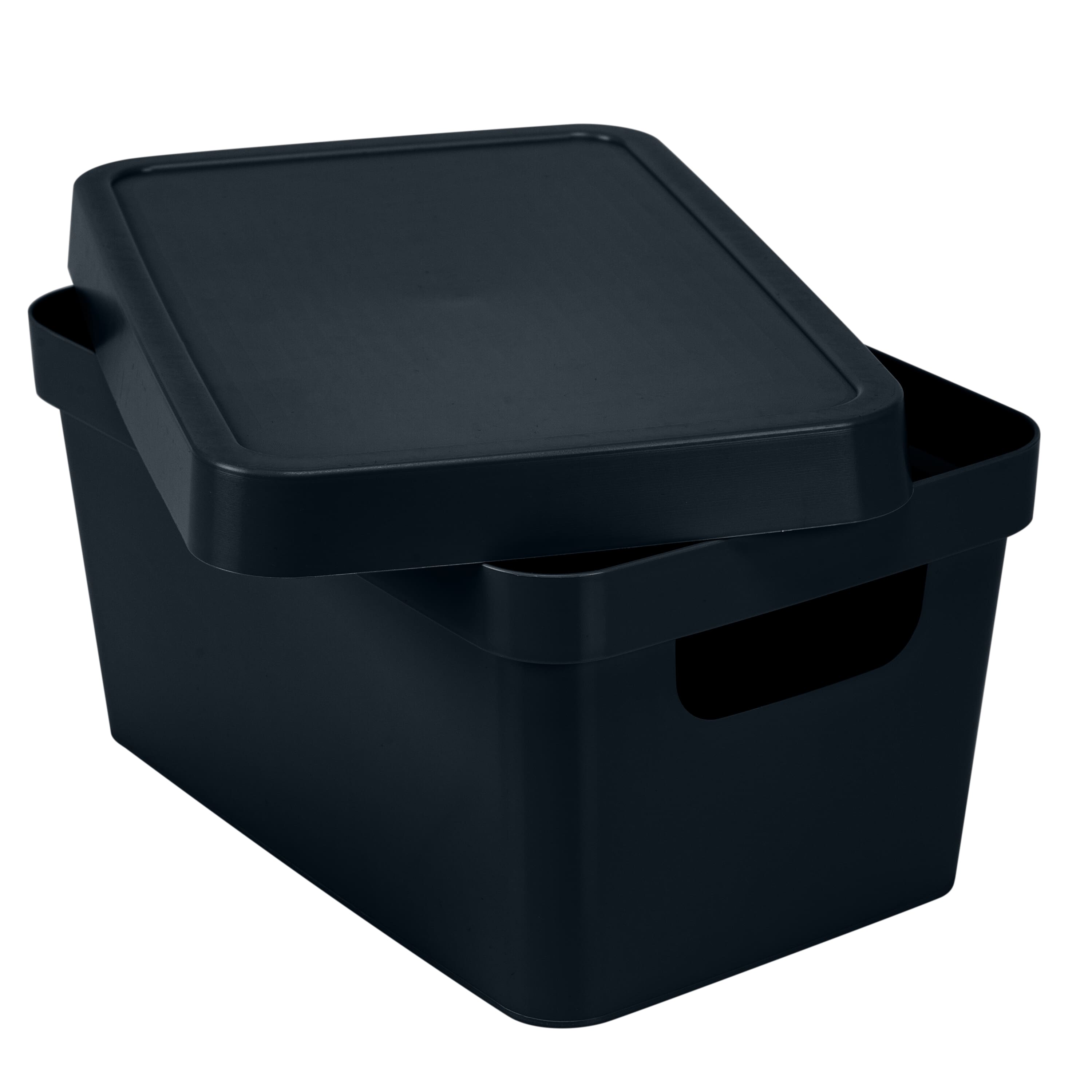 Simplify Small Charcoal Vinto Storage Box with Lid