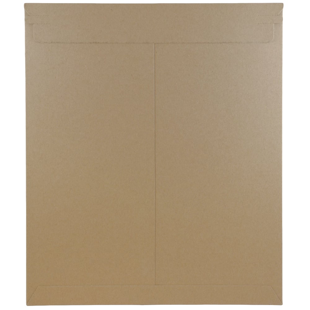 JAM Paper 12.75&#x22; x 15&#x22; Brown Kraft Flat Photo Mailer Peel &#x26; Seal Closure Envelopes, 6ct.