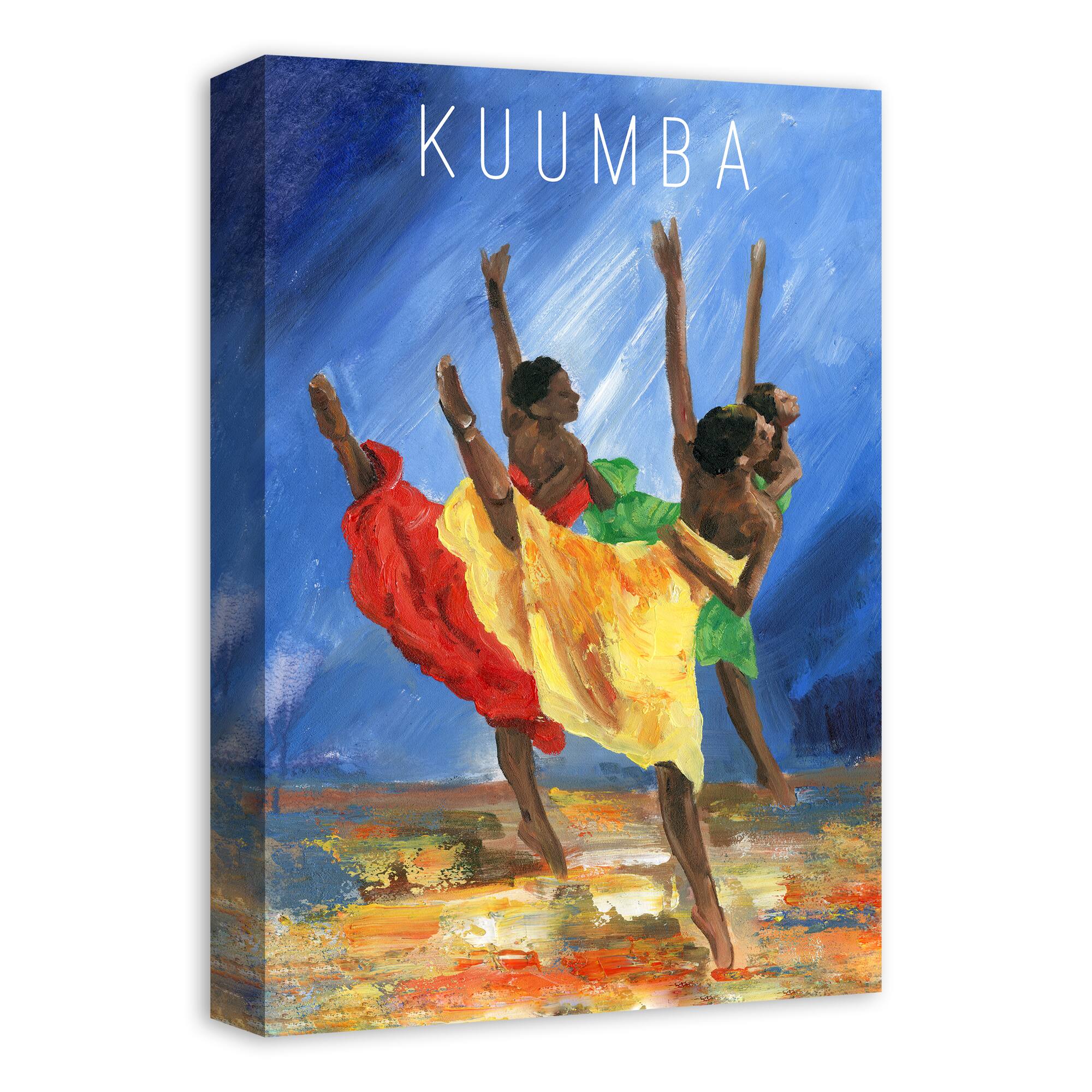 Kuumba Painting Kwanzaa Dance Canvas Wall Art