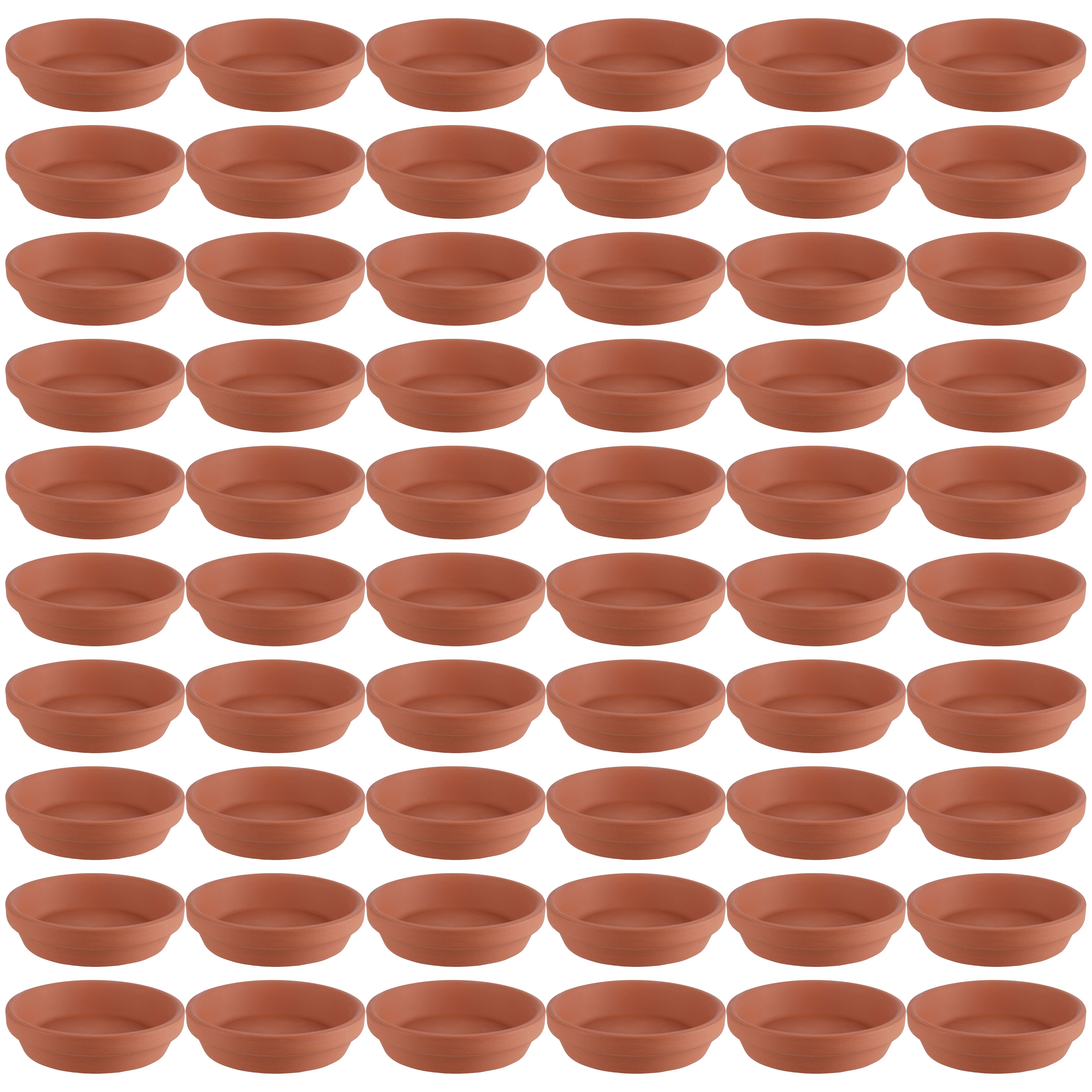 60 Pack: 3" Clay Saucer by Ashland®