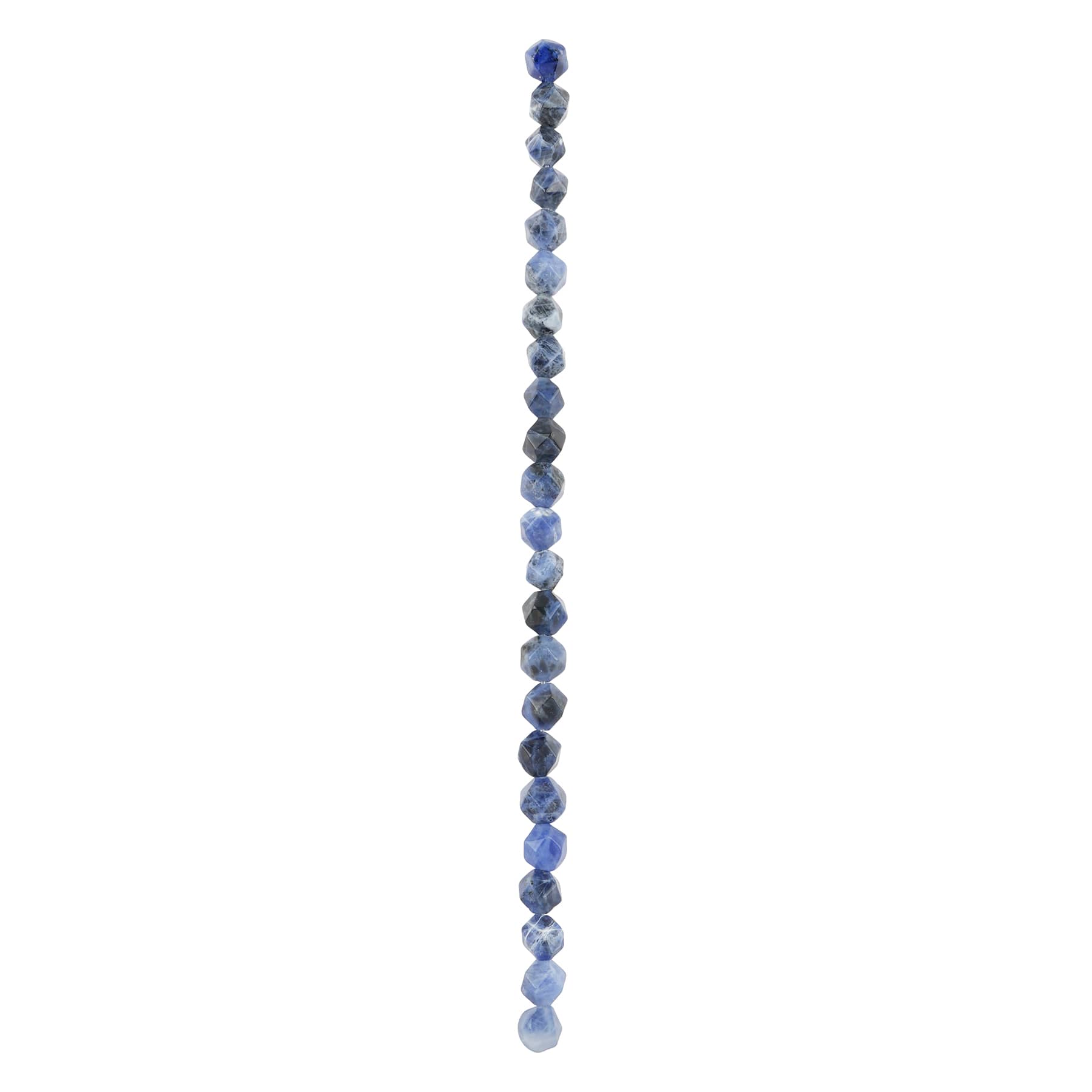 12 Pack: Blue Faceted Sodalite Round Beads, 8mm by Bead Landing™