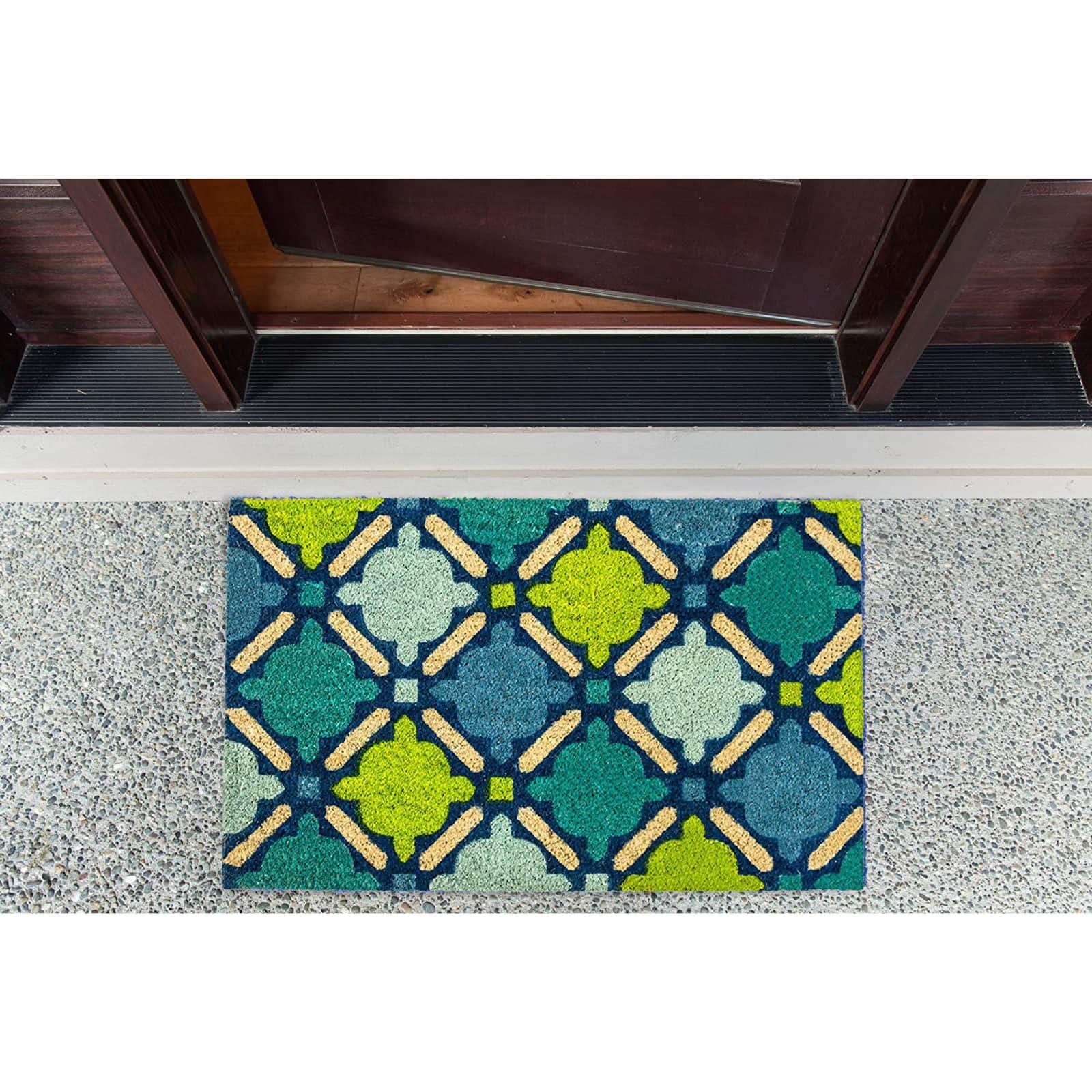 DII&#xAE; Blue Mosaic Doormat