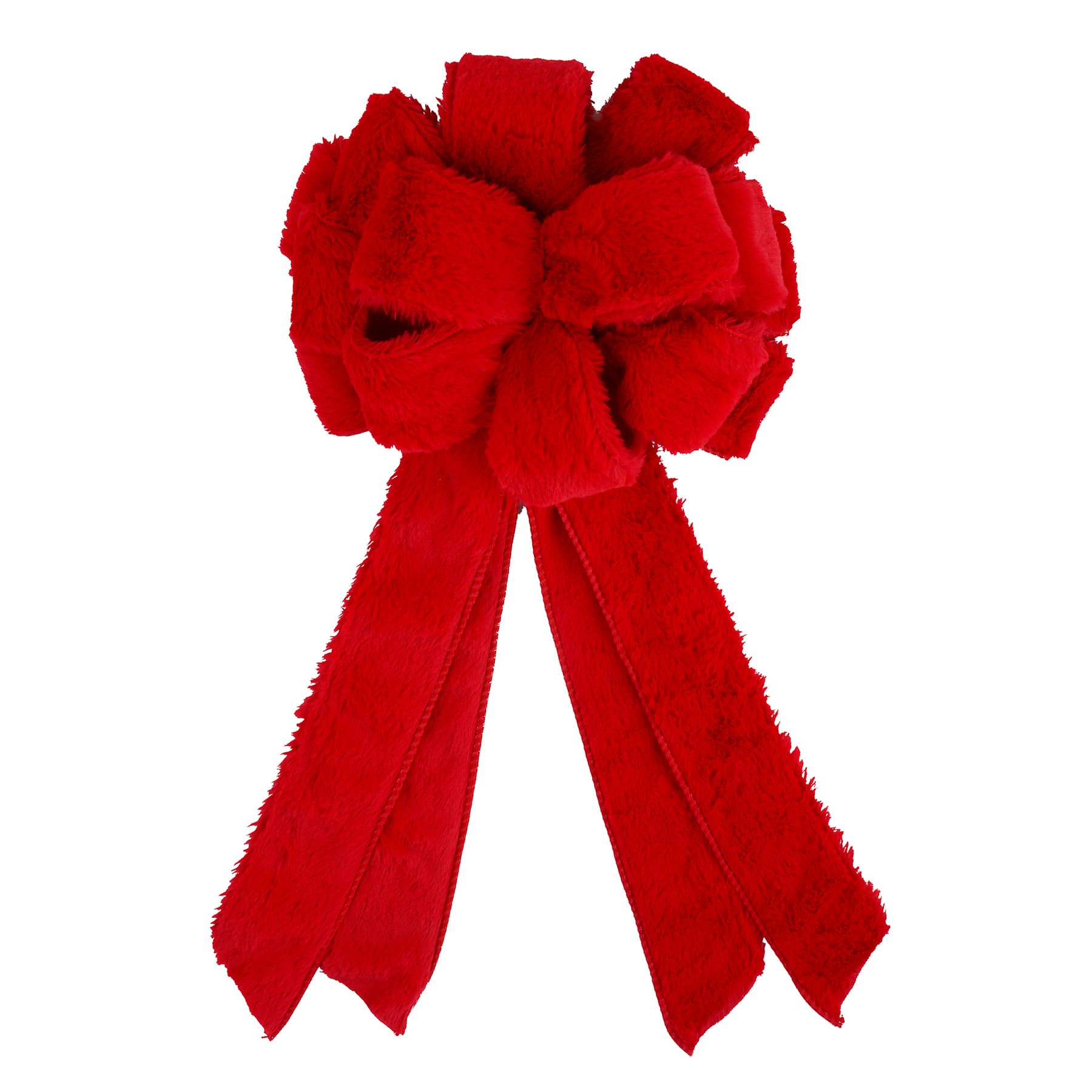 21&#x22; Faux Fur Tree Bow by Celebrate It&#xAE;