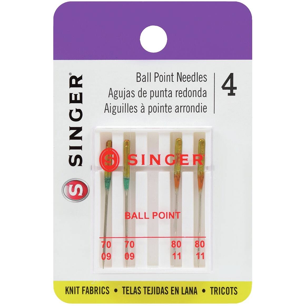 SINGER&#xAE; Universal Ball Point Machine Needles, 4ct.