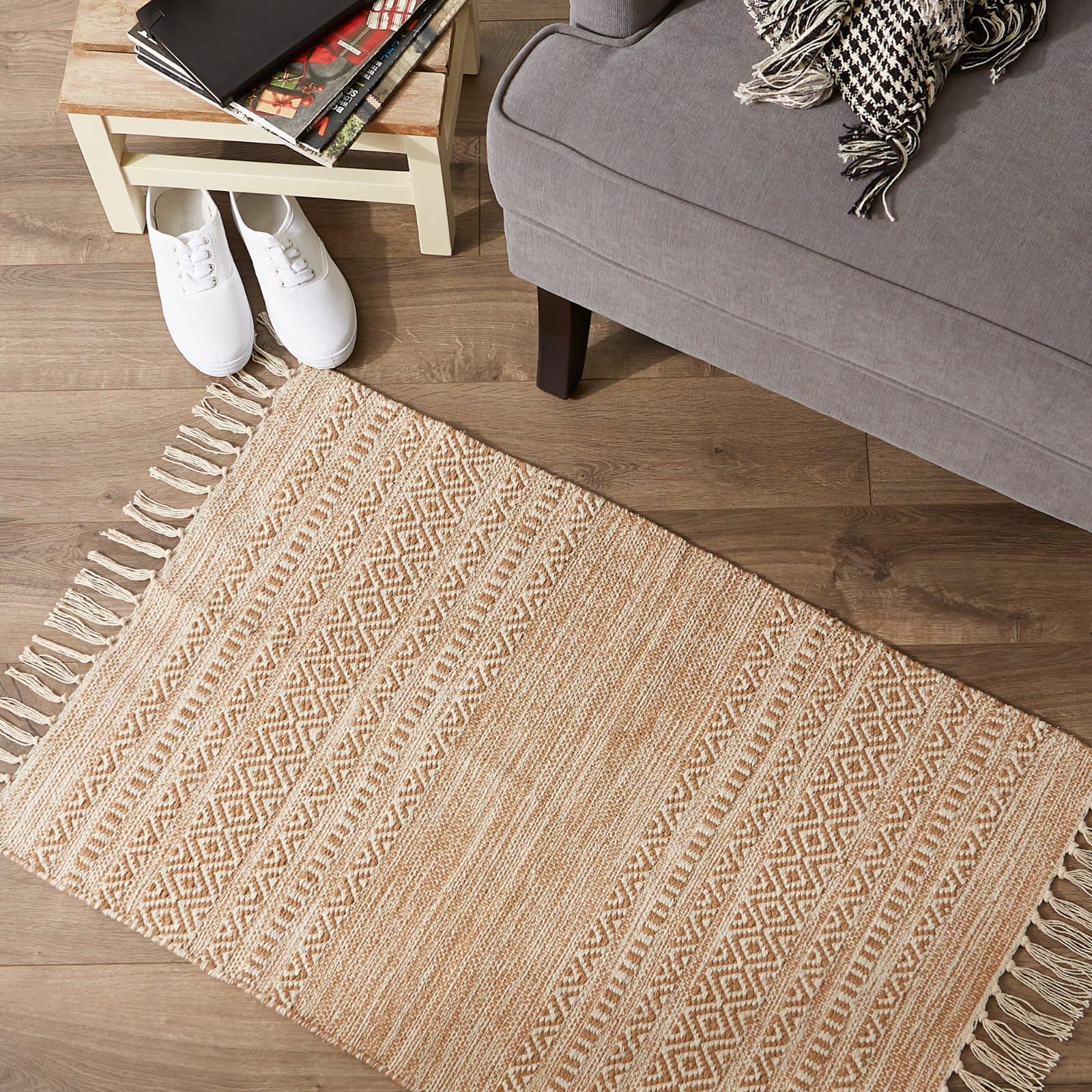 DII® Stone Textured Dobby Hand-Loomed Rug, 2ft. x 3ft.