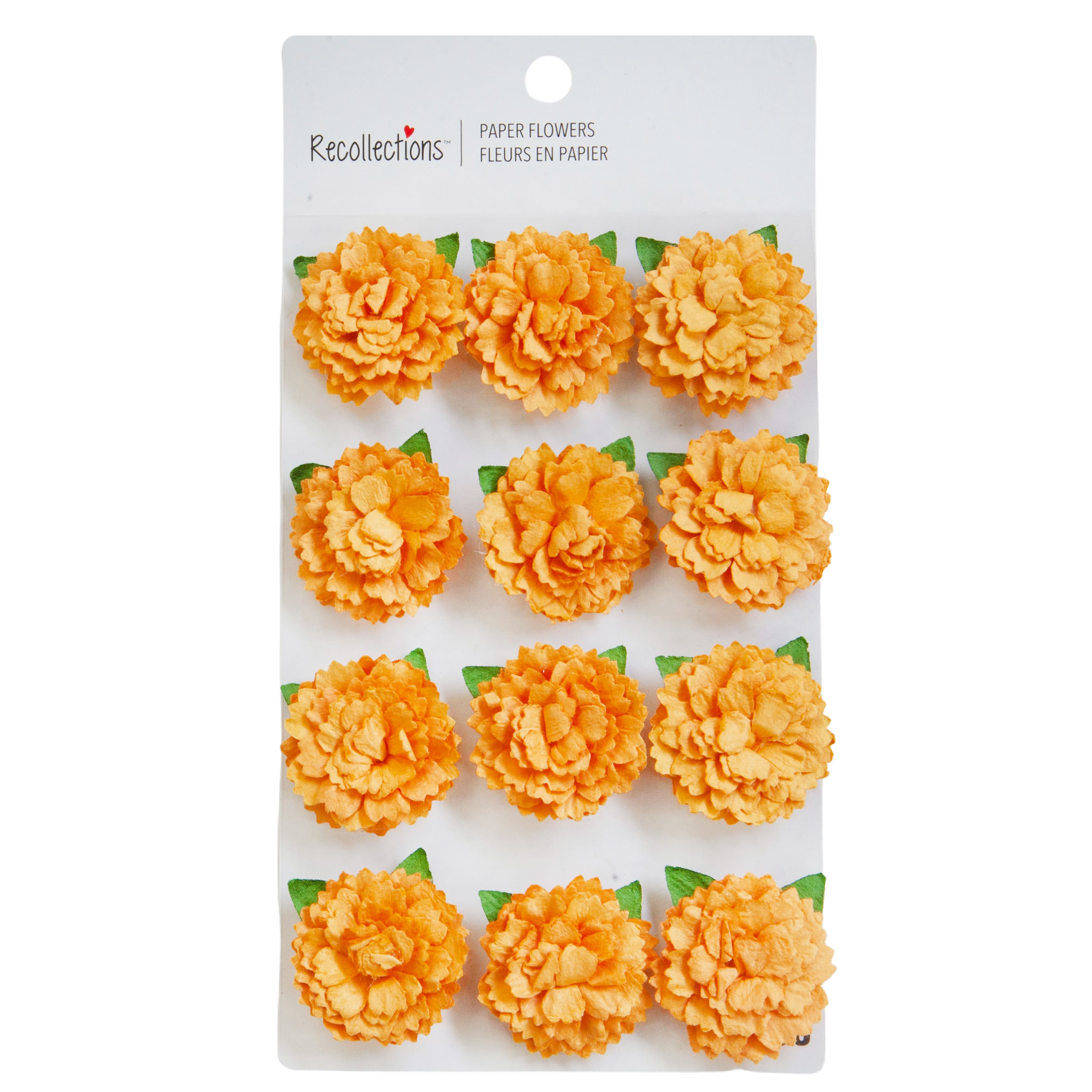 12 Packs: 12 ct. (144 total) Paper Marigold Embellishments by Recollections™