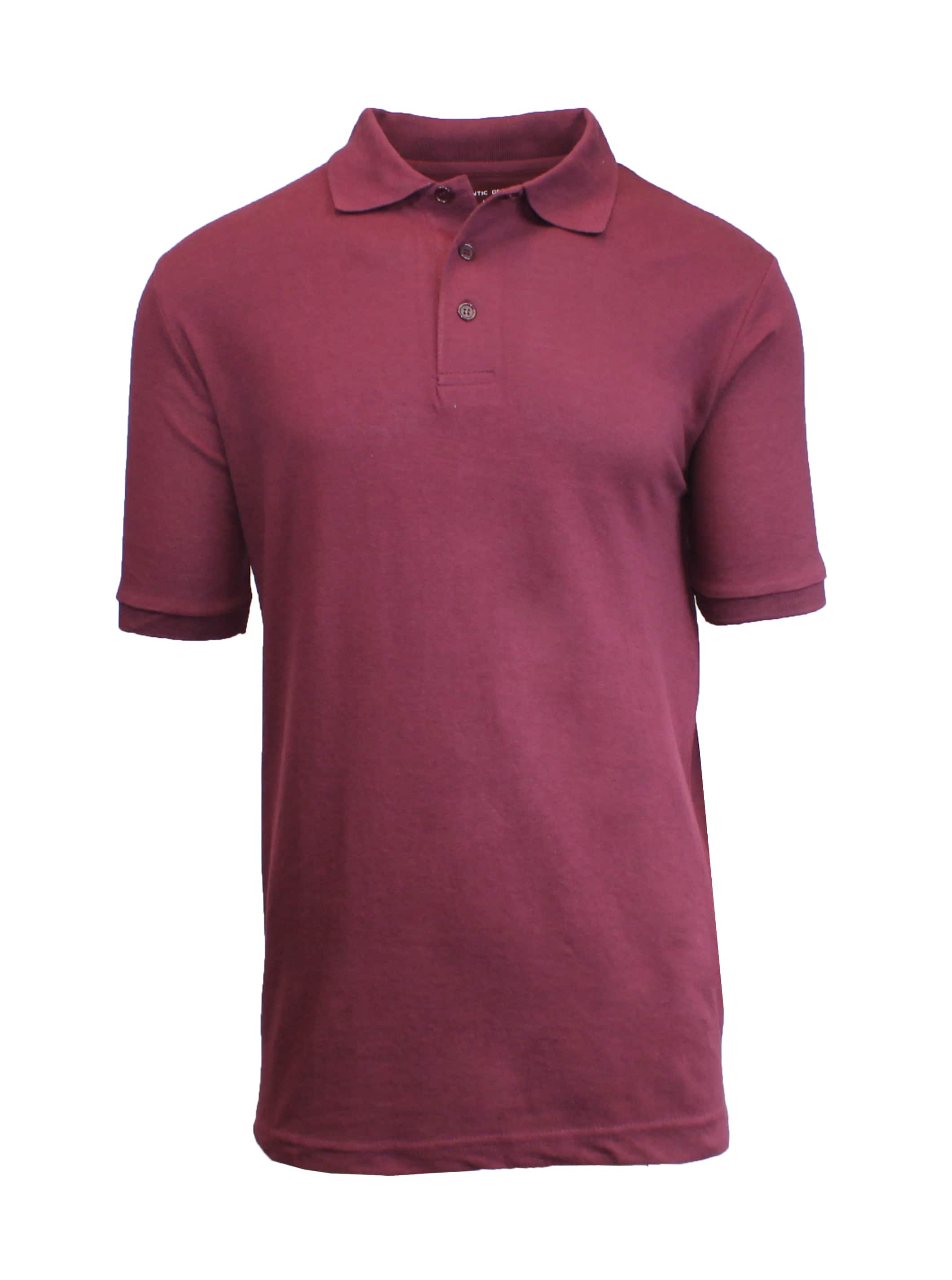 Galaxy By Harvic School Uniform Short Sleeve Men&#x27;s Pique Polo Shirt 