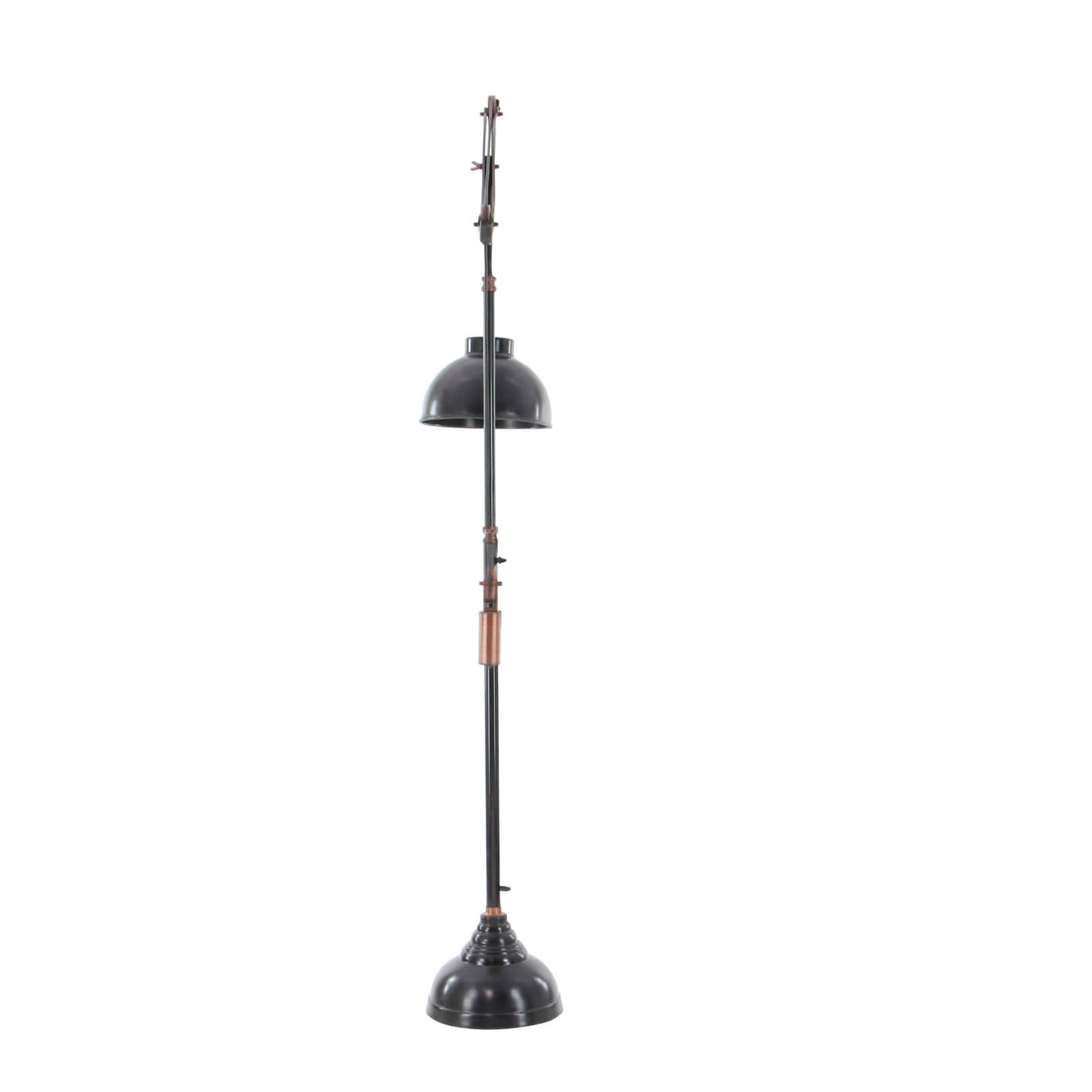 79&#x22; Black Metal Industrial Floor Lamp