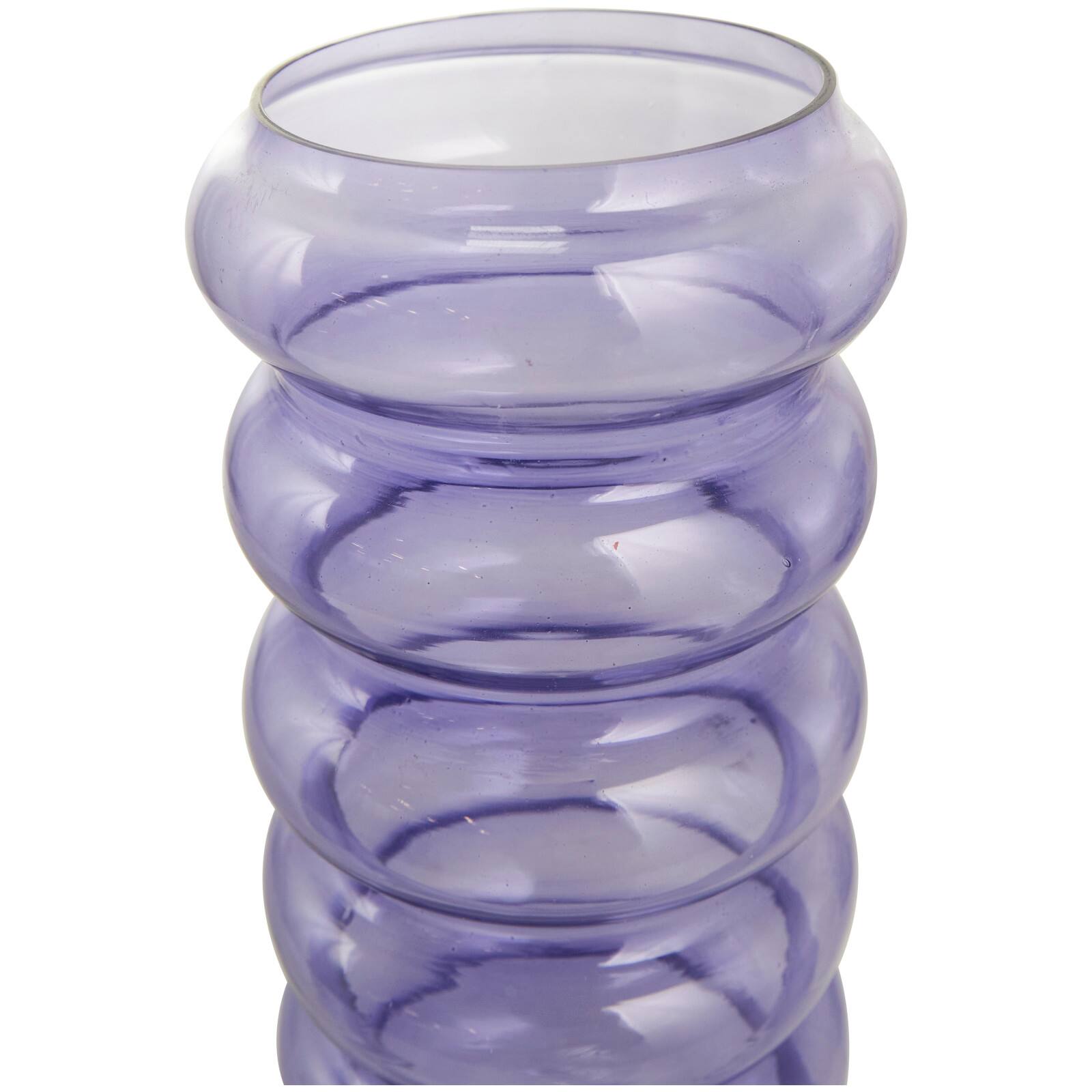 Purple Glass Bubble Vase Set