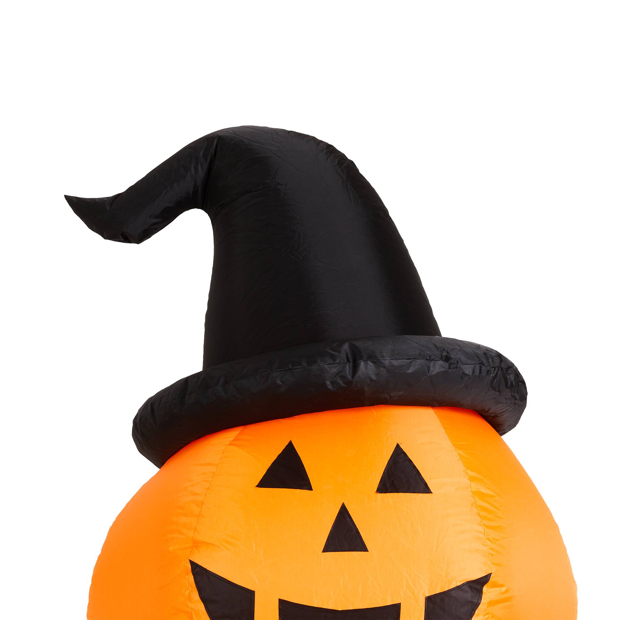 Glitzhome® 8ft Lighted Inflatable Stacked Jack-O-Lantern Pumpkins Décor