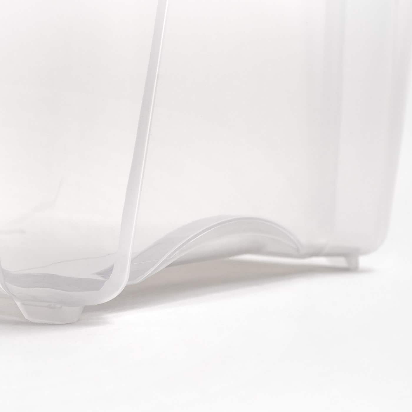 IRIS&#xAE; Stack &#x26; Pull&#x2122; Clear Storage Box with Gray Lid