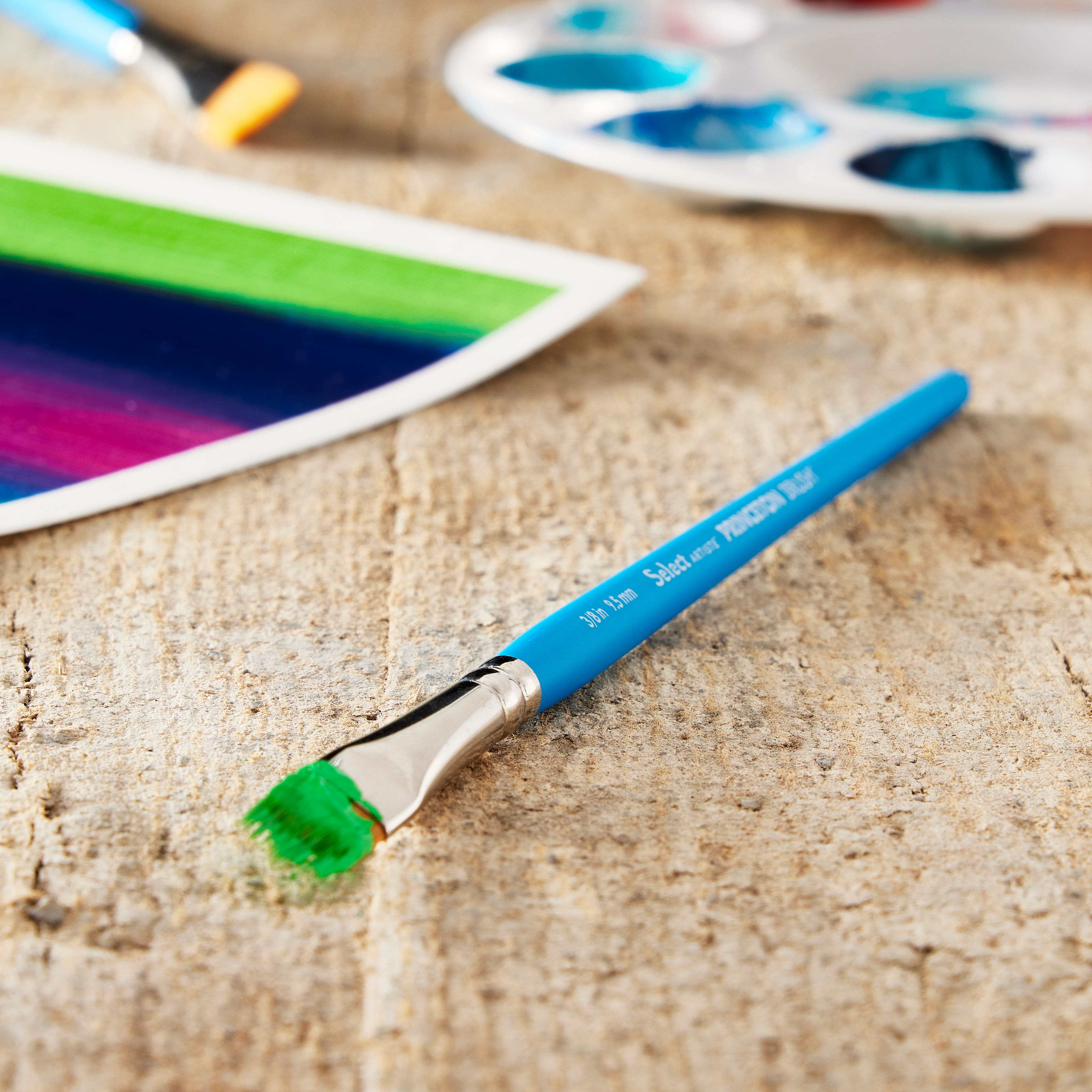 Princeton&#x2122; Select&#x2122; Artiste Series 3750 Short Handle Filbert Grainer Brush