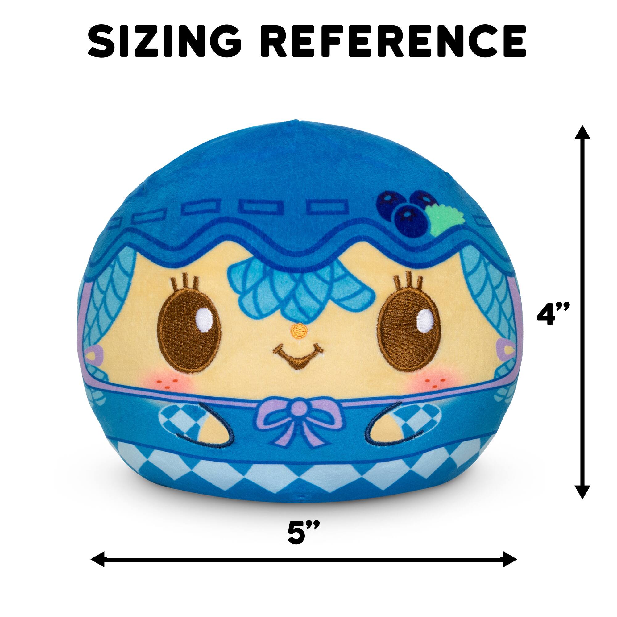 TeeTurtle 4&#x22; Blueberry Muffin &#x26; Cheesecake Mouse Scented Reversible Plushie