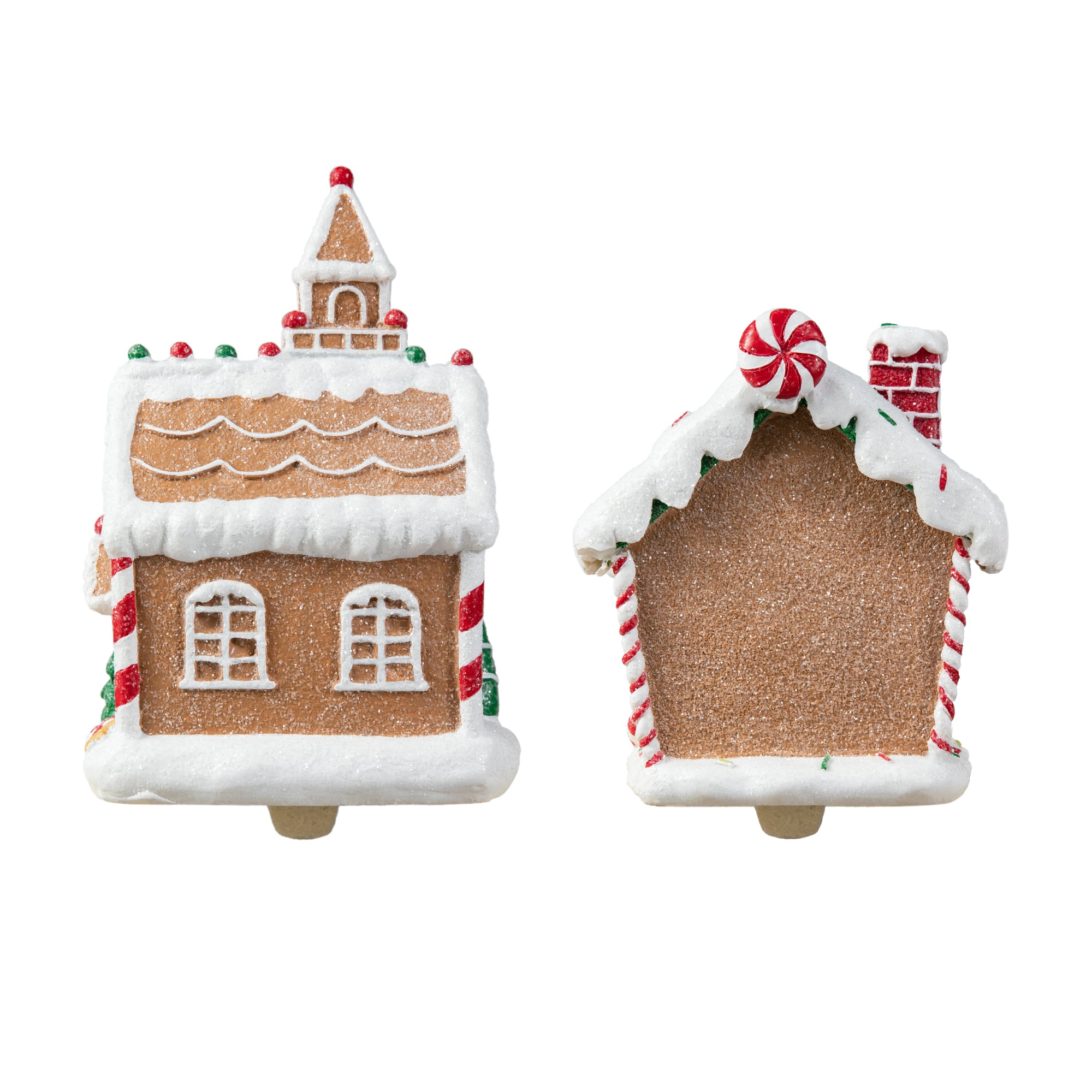 Glitzhome® Gingerbread House Stocking Holder Set