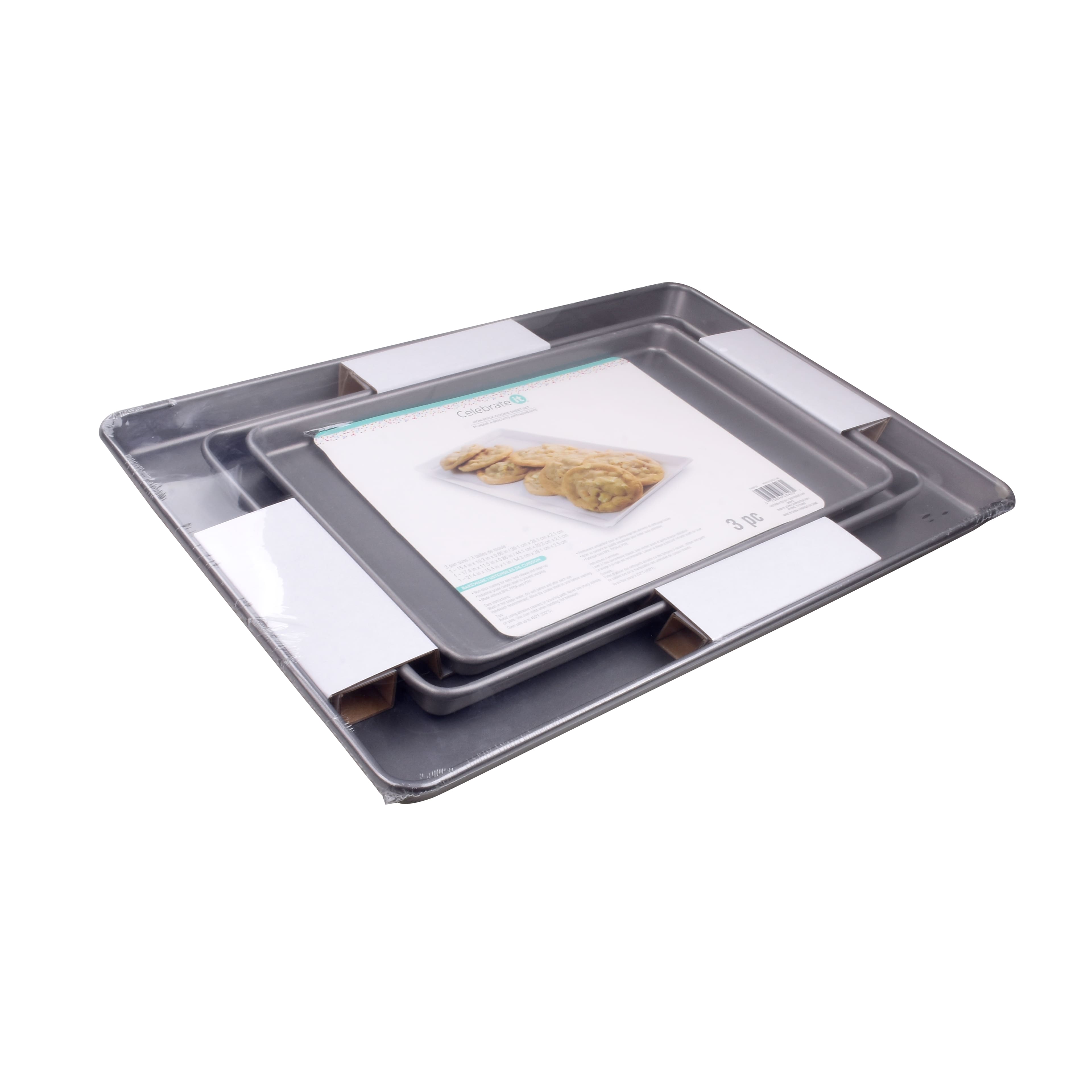 6 Packs: 3 ct. (18 total) Non-Stick Cookie Sheet Set by Celebrate It®