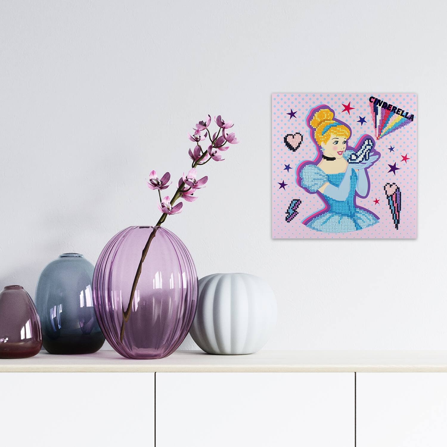 Camelot® Dots Intermediate Cinderella Kind POW-ER Dotz Box Diamond Painting Kit