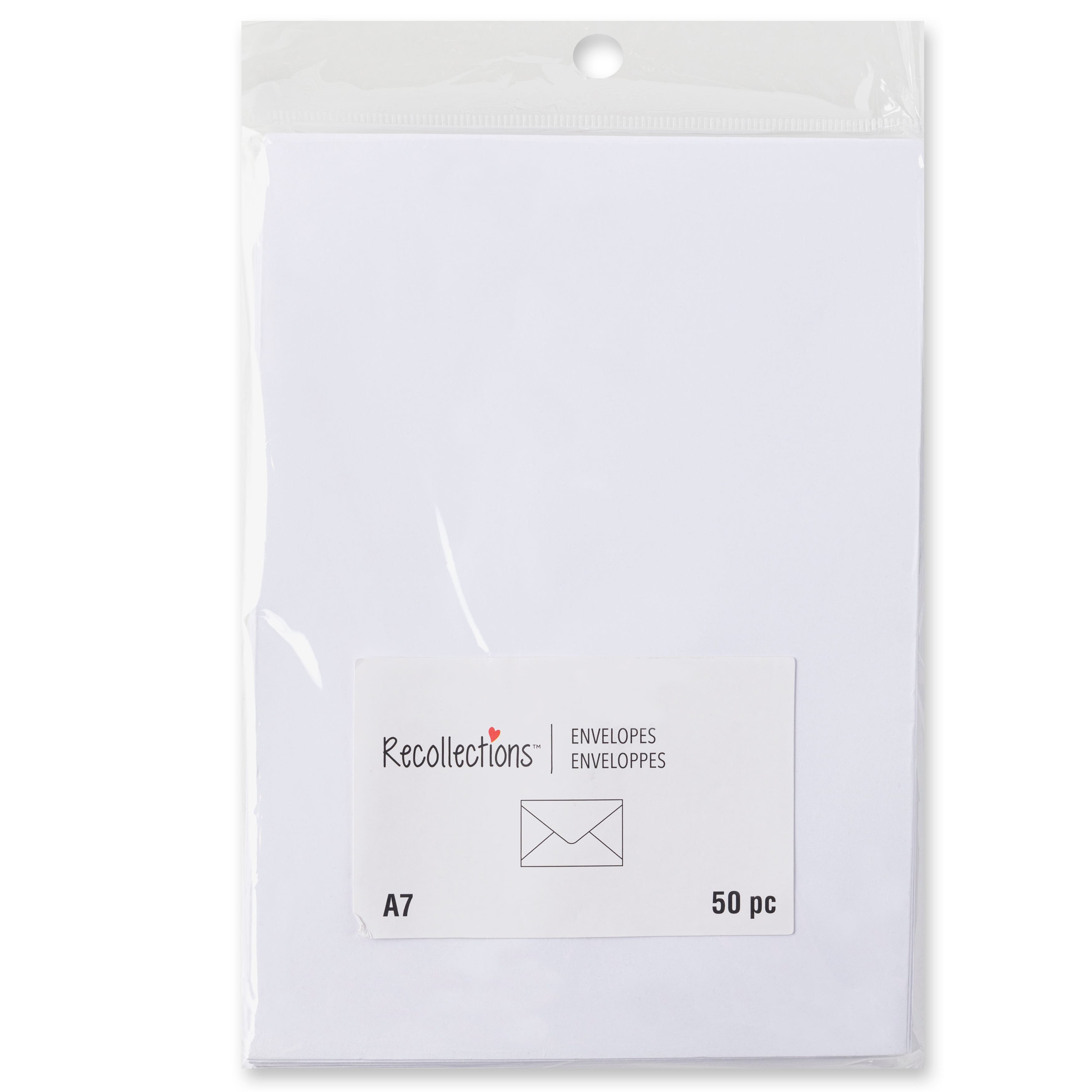 5.25&#x22; x 7.25&#x22; White Envelopes, 50ct. by Recollections&#x2122;