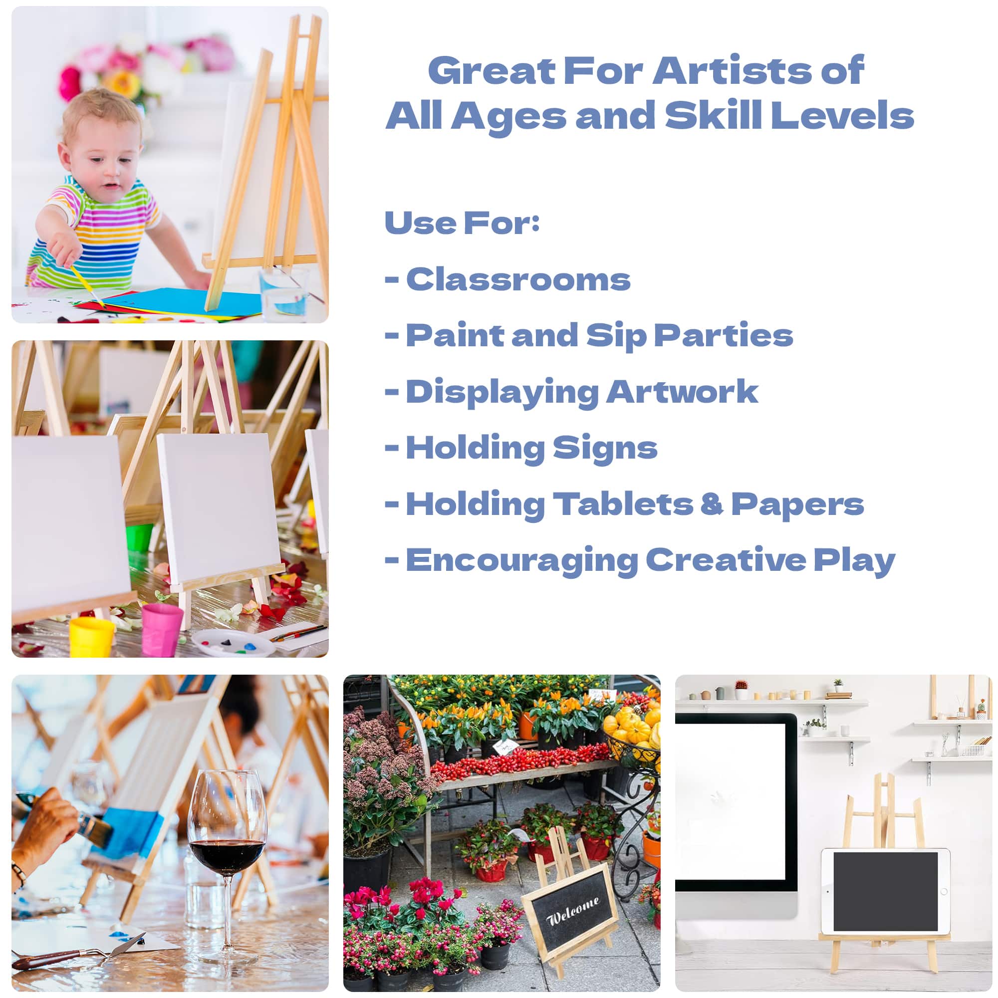 ArtSkills&#xAE; Folding Wood Desktop Easel