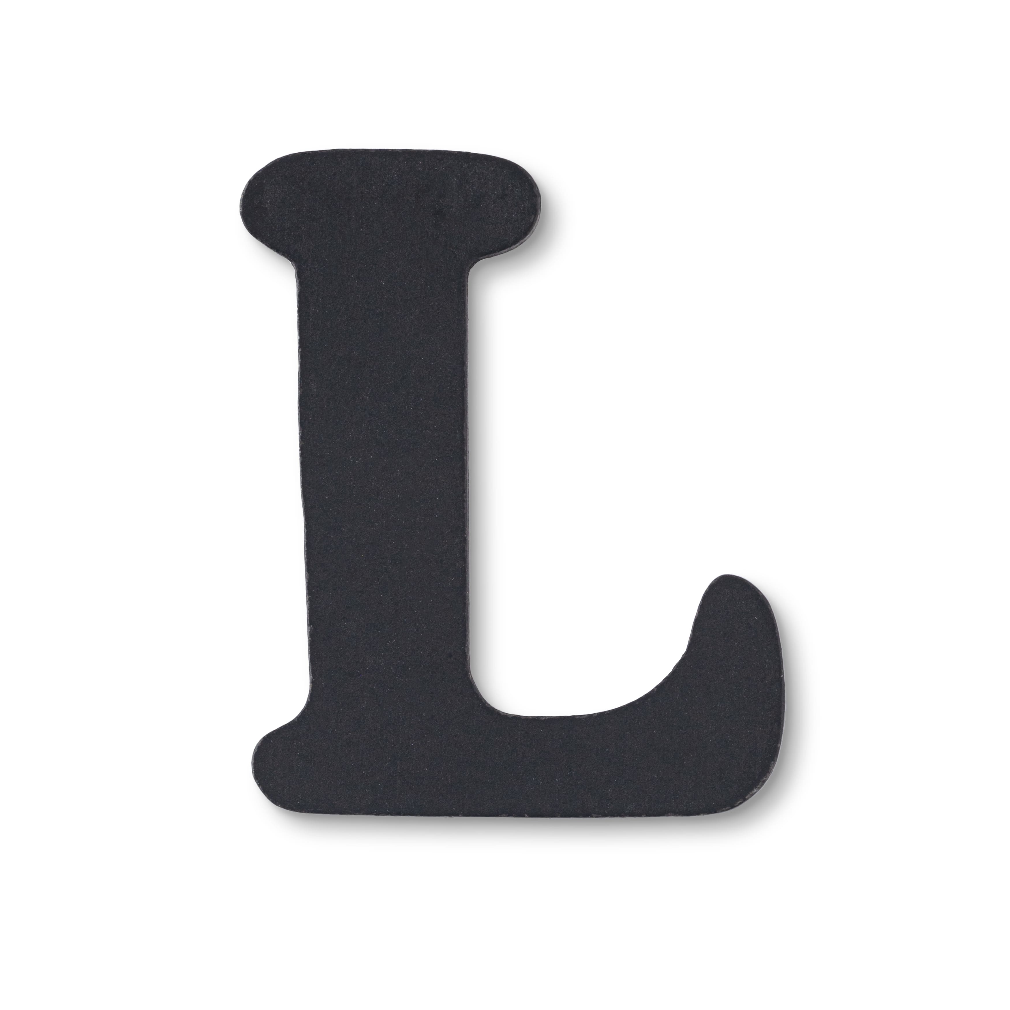 12 Pack: 2.5&#x22; Black MDF Whimsy Letter by Make Market&#xAE;