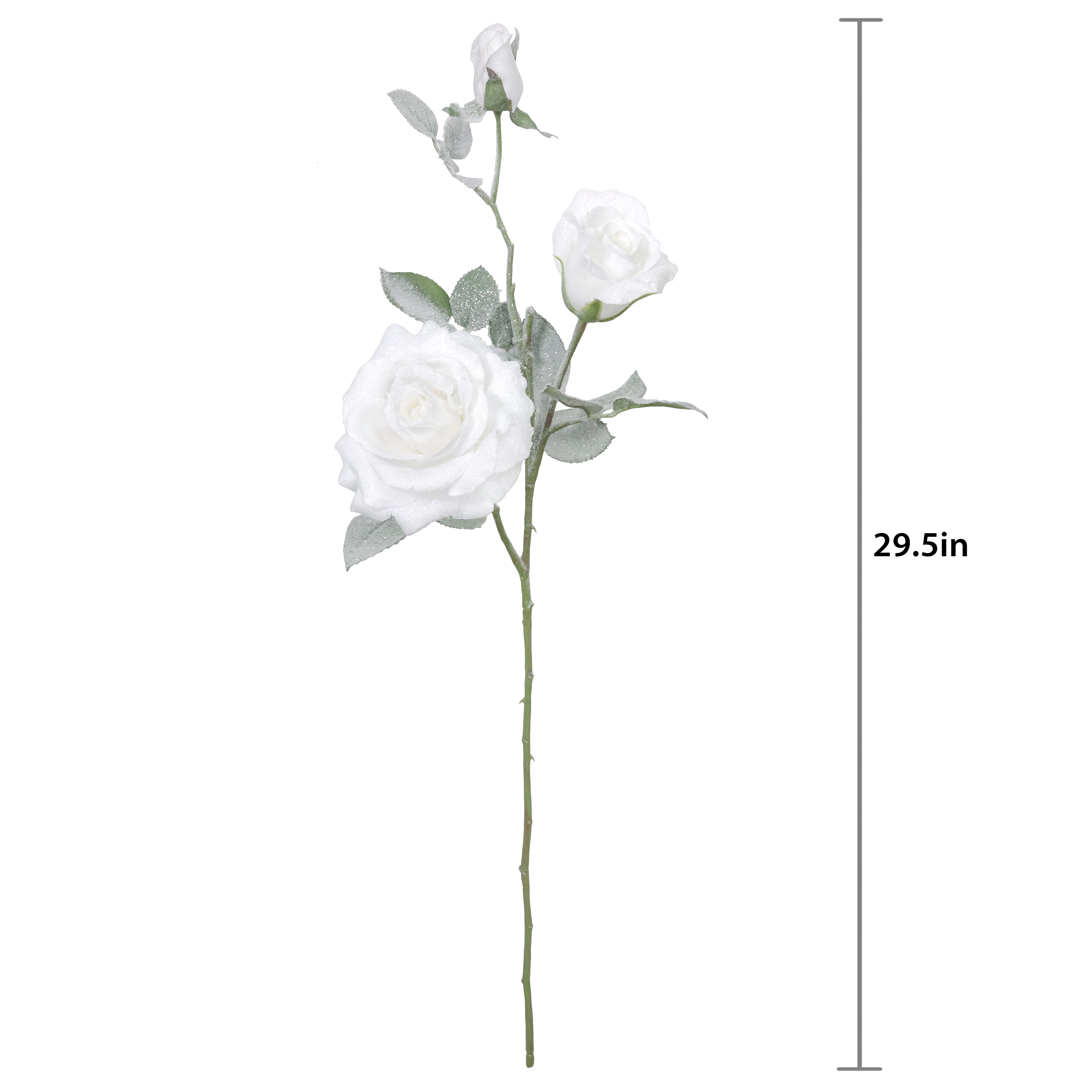 29&#x22; White Snowy Rose Stem by Ashland&#xAE;