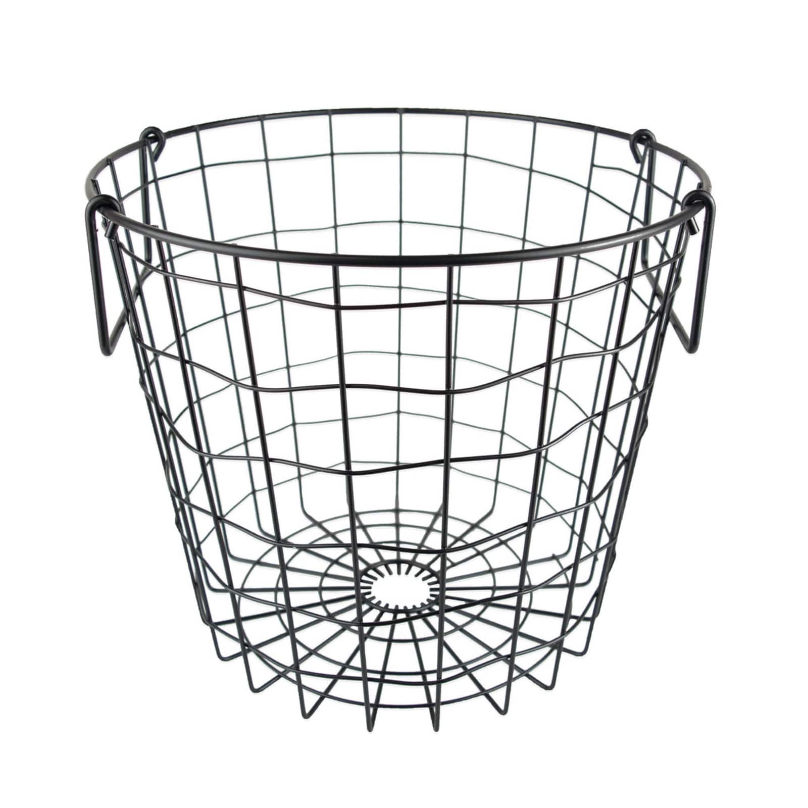 DII&#xAE; 10&#x22; Black Round Metal Basket