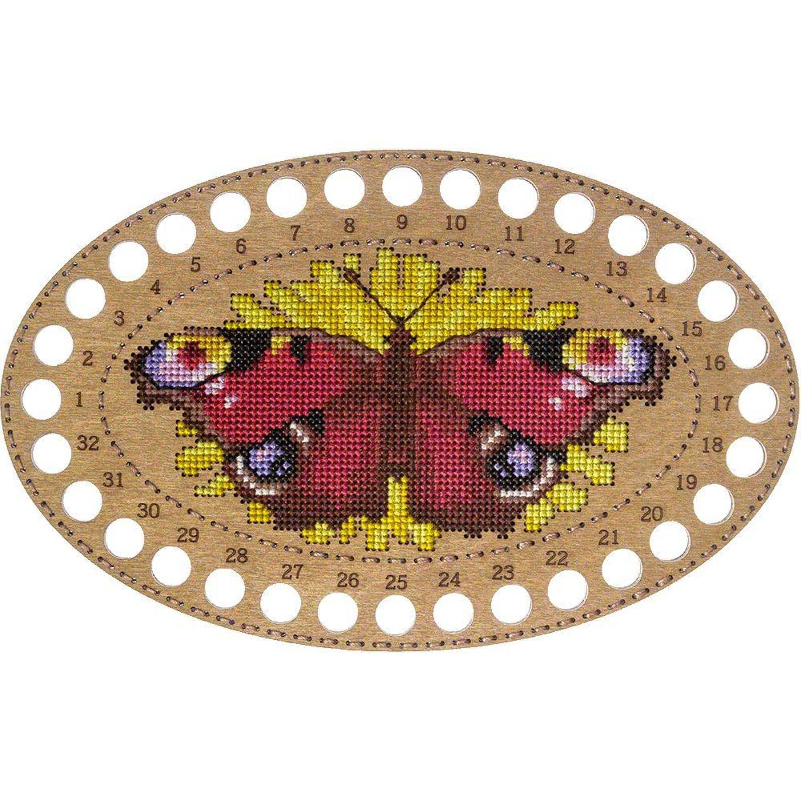 Wonderland Crafts Butterfly Numbered Embroidery Thread Organizer